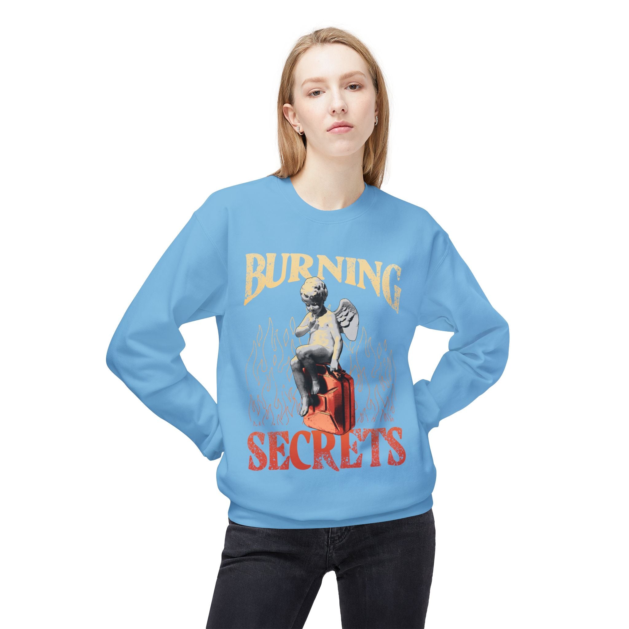 Retro Crewneck Sweatshirt - Burning Secrets Top