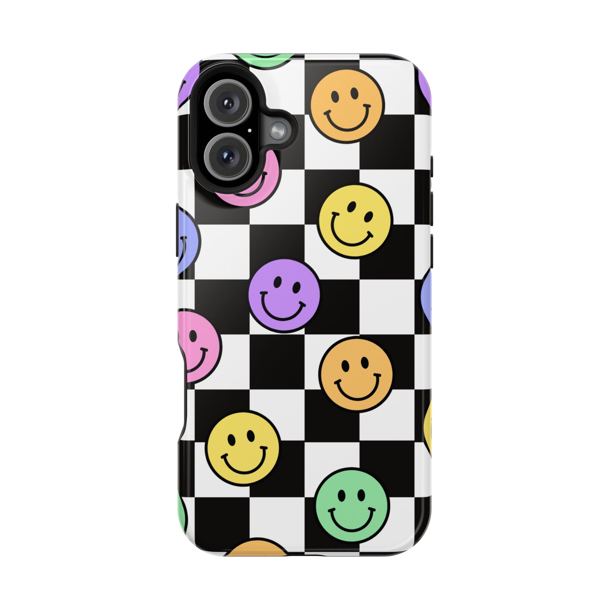 Playful Phone Case - Smiley Checkerboard