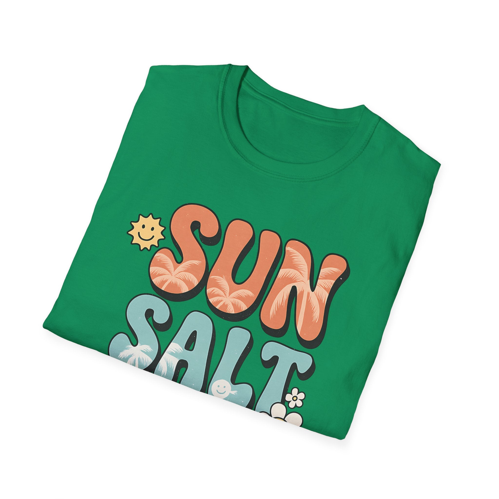 Tropical Beach Tee - Retro Summer Shirt