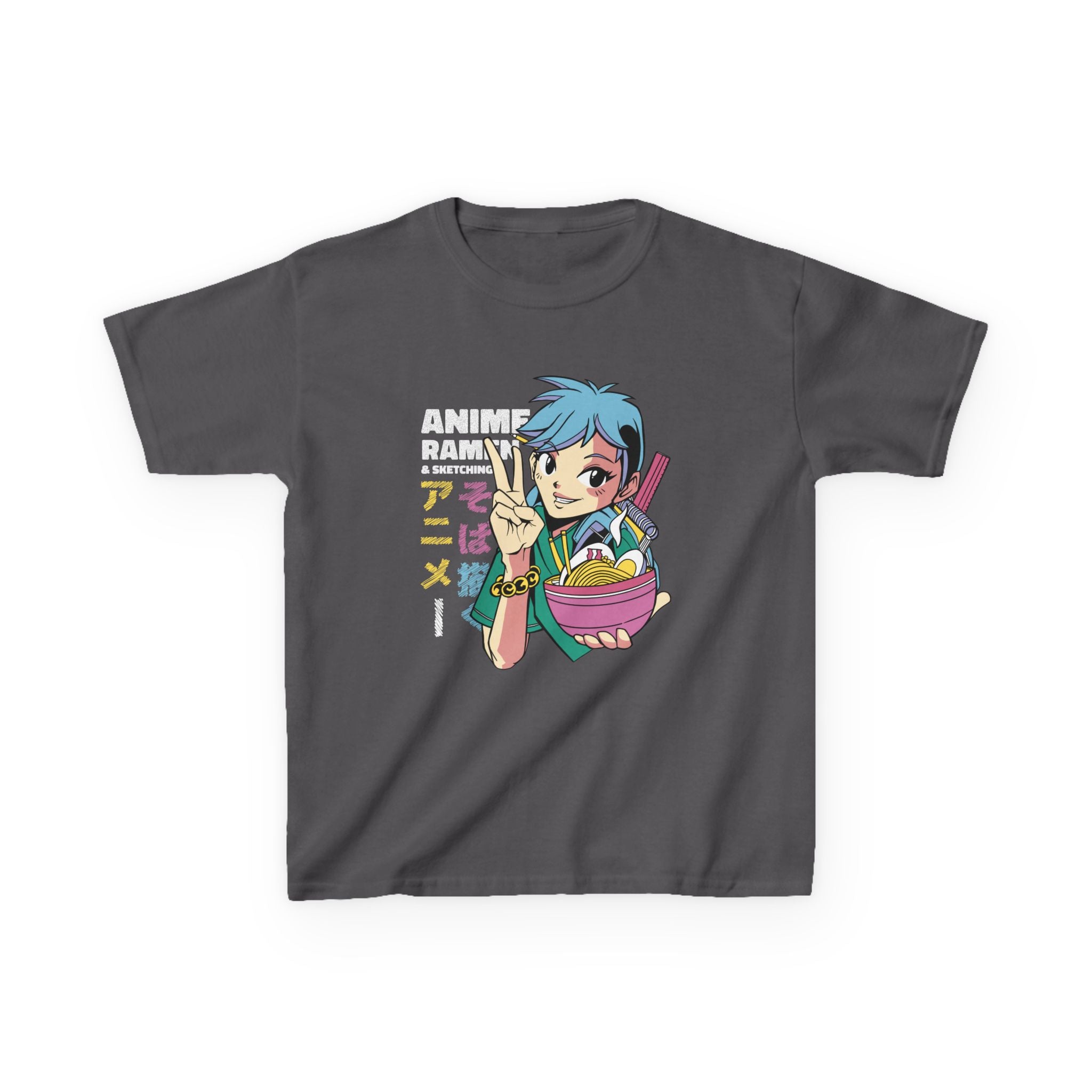 Anime Kids Shirt - Ramen Cartoon Tee