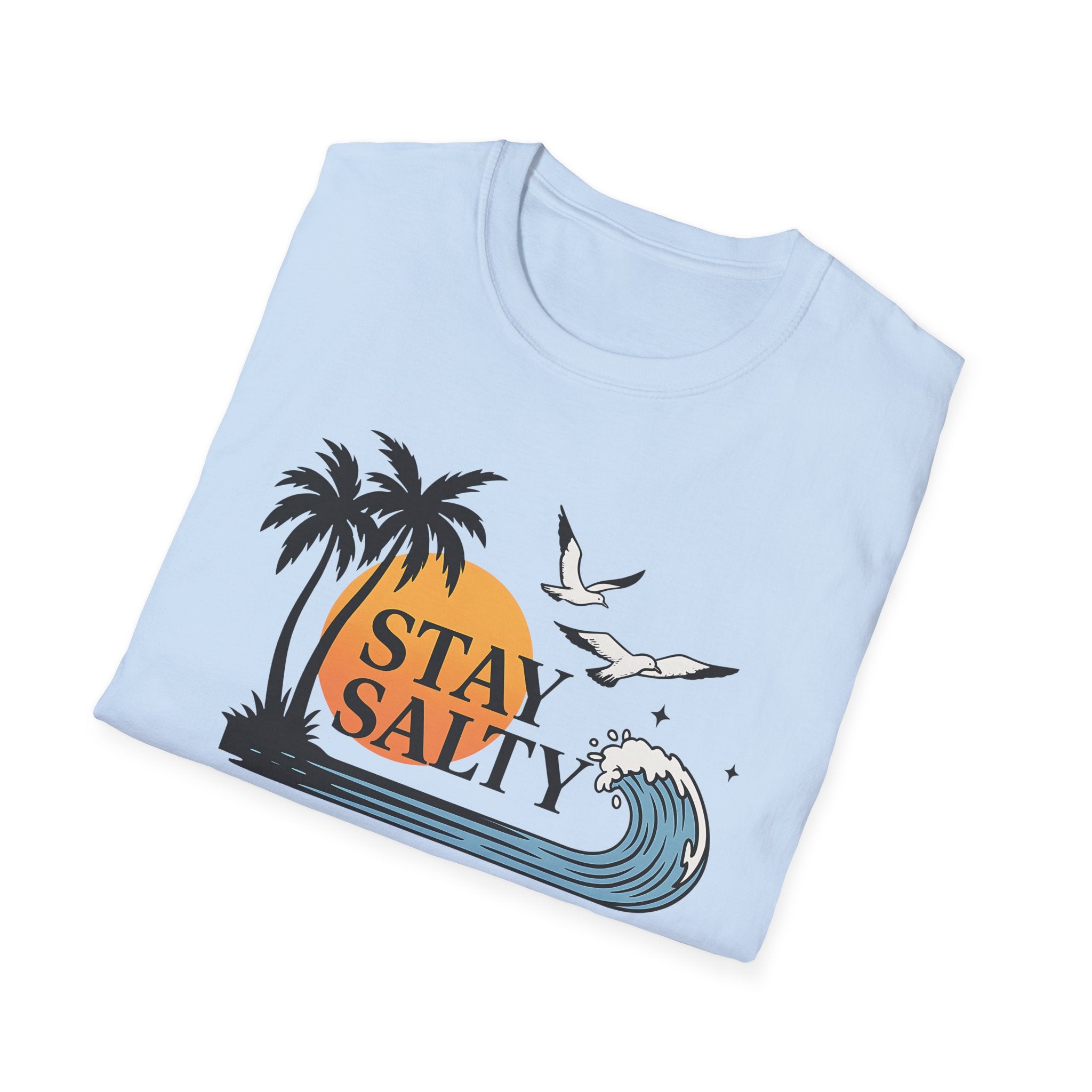 Tropical Beach Tee - Stay Salty Shirt