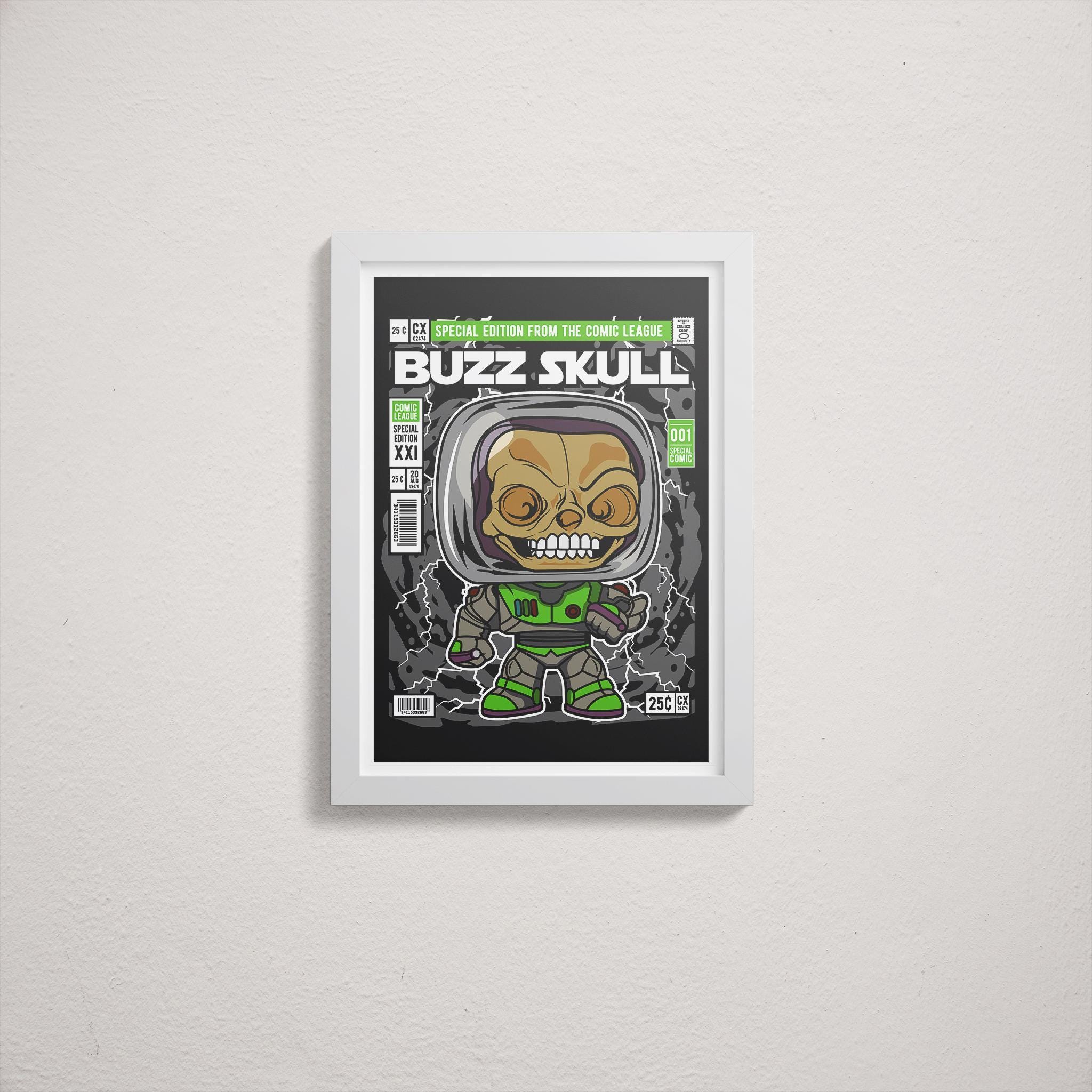 Framed Poster - Buzz Lightyear Toy Story Comic Parody