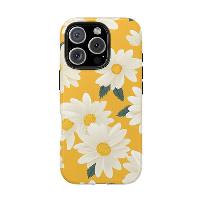 Yellow Daisy iPhone 16 Case – Cheerful Summer Floral Design for iPhone 16, 16 Pro, 16 Pro Max & 16 Plus