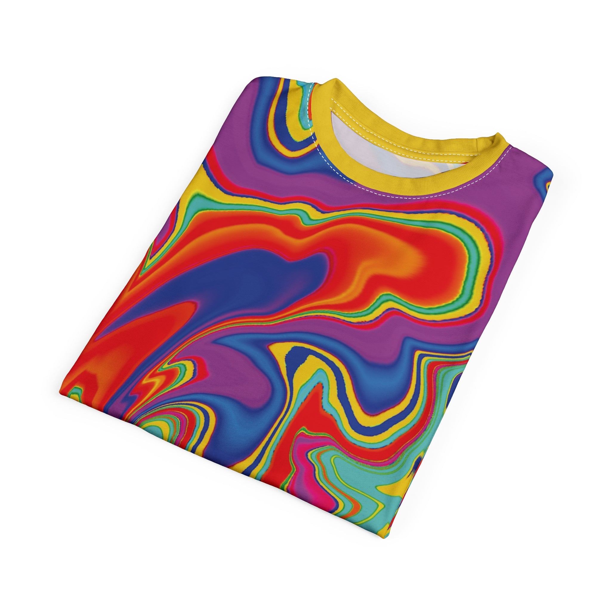 Marble Psychedelic Tee - Unisex Cut & Sew T-Shirt