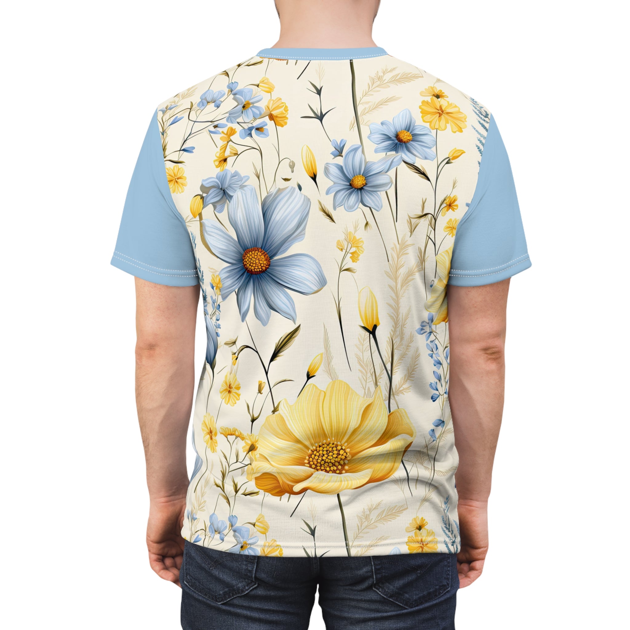 Wild Florals Unisex Tee - Cut & Sew T-Shirt