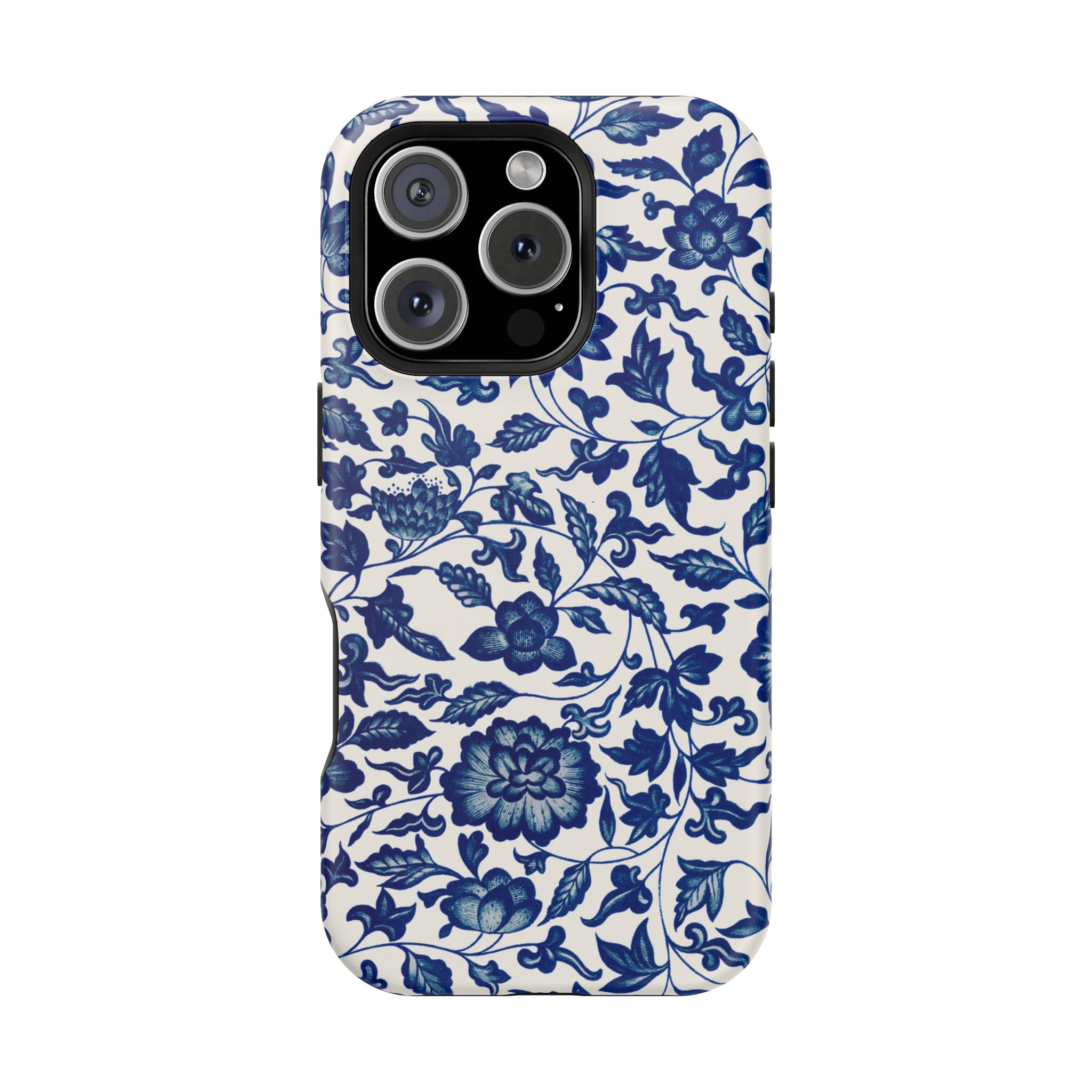 Traditional iPhone Case - Blue Floral iPhone