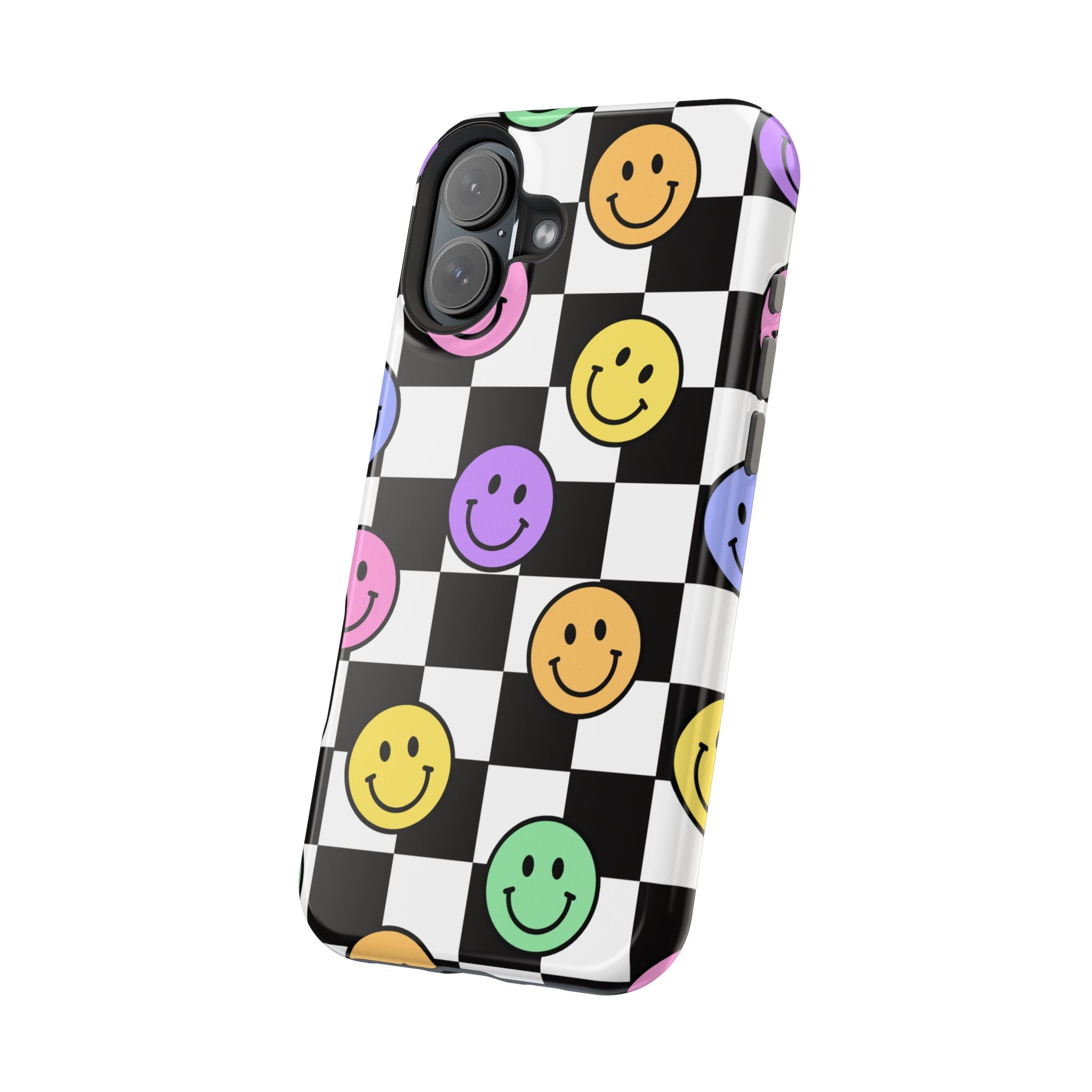 Playful Phone Case - Smiley Checkerboard