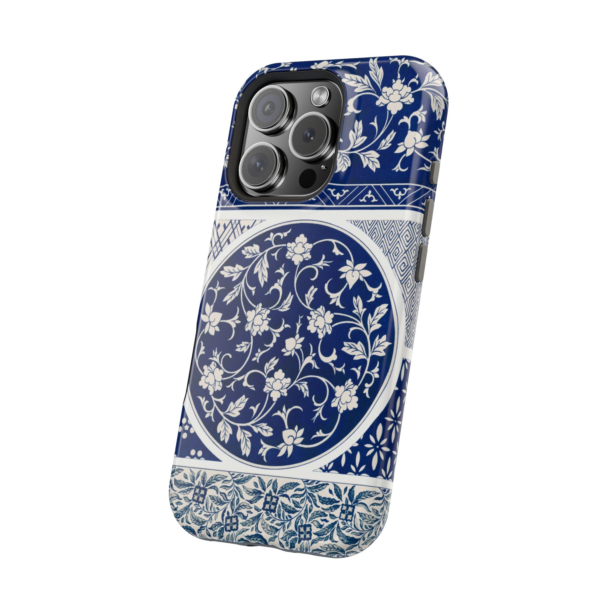 Traditional Chinese iPhone Case - Blue White Floral Case