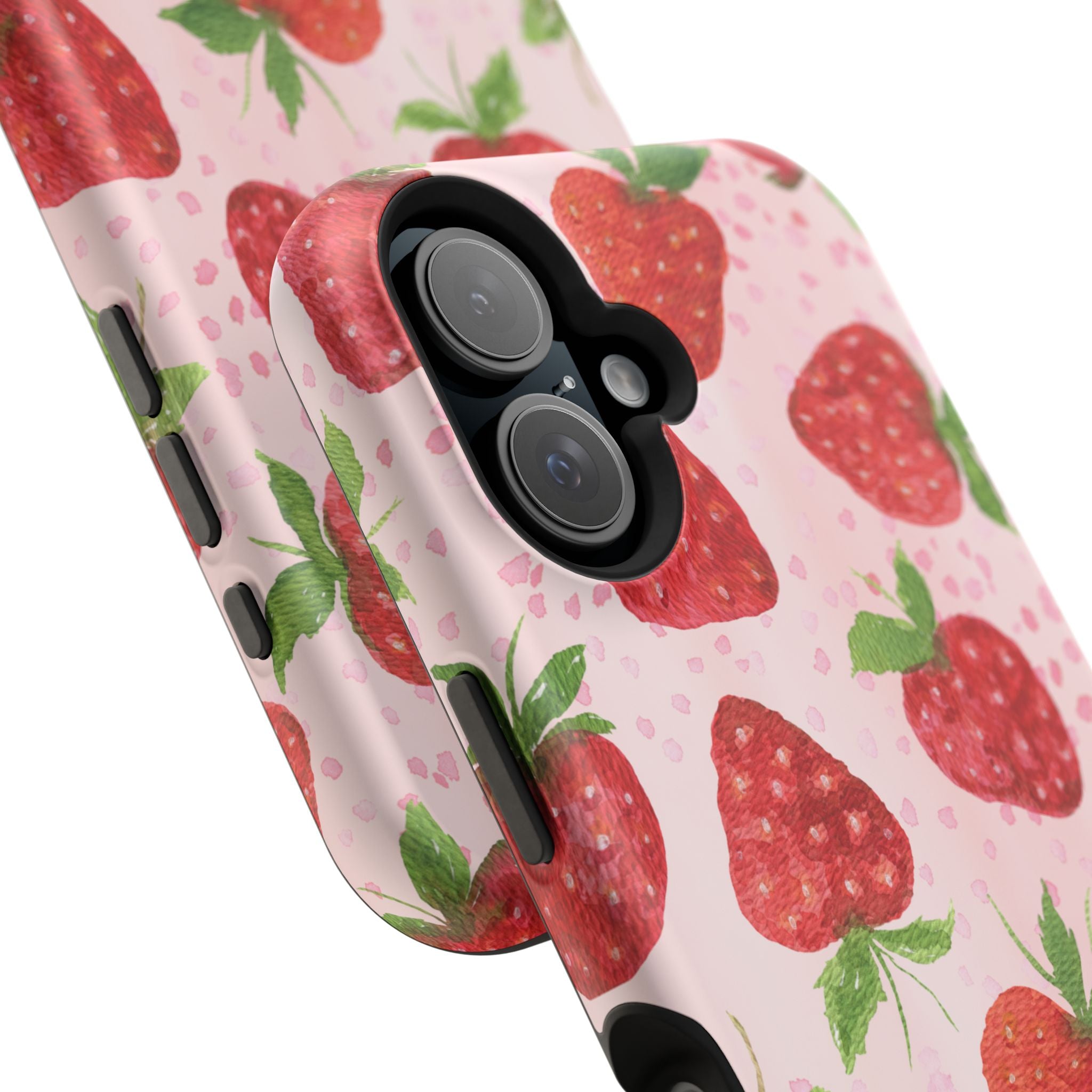 Fruit iPhone 16 Case - Strawberry Pattern Cover