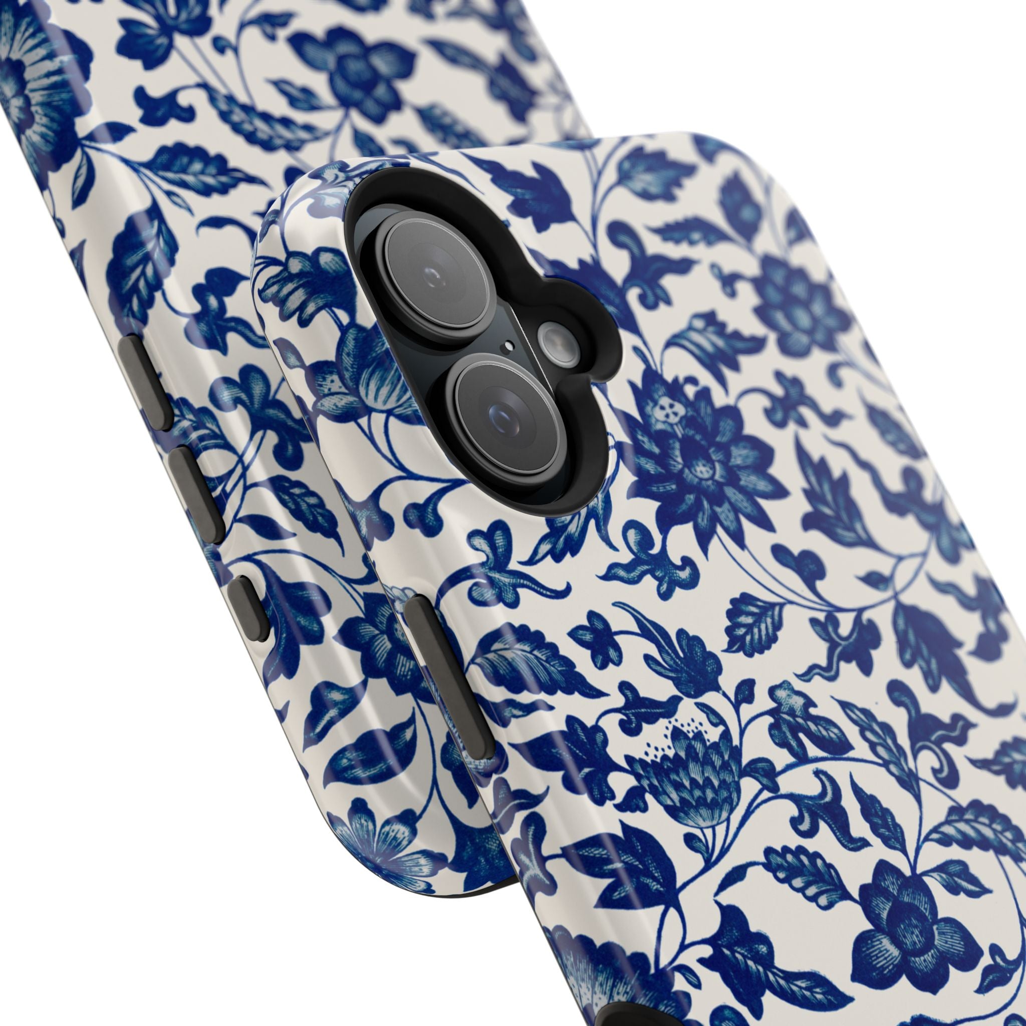 Traditional iPhone Case - Blue Floral iPhone