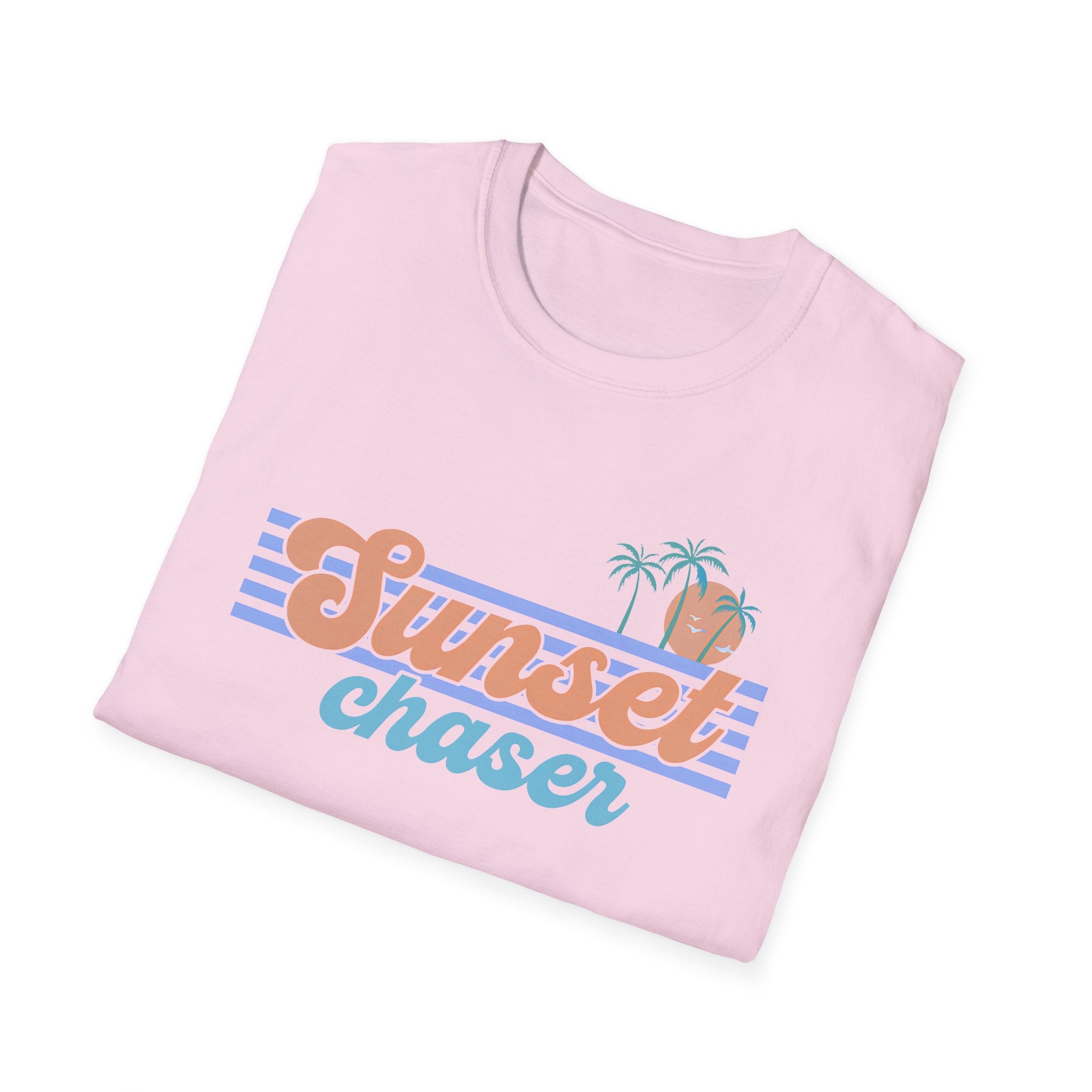 Tropical Sunset Tee - Retro Beach Shirt