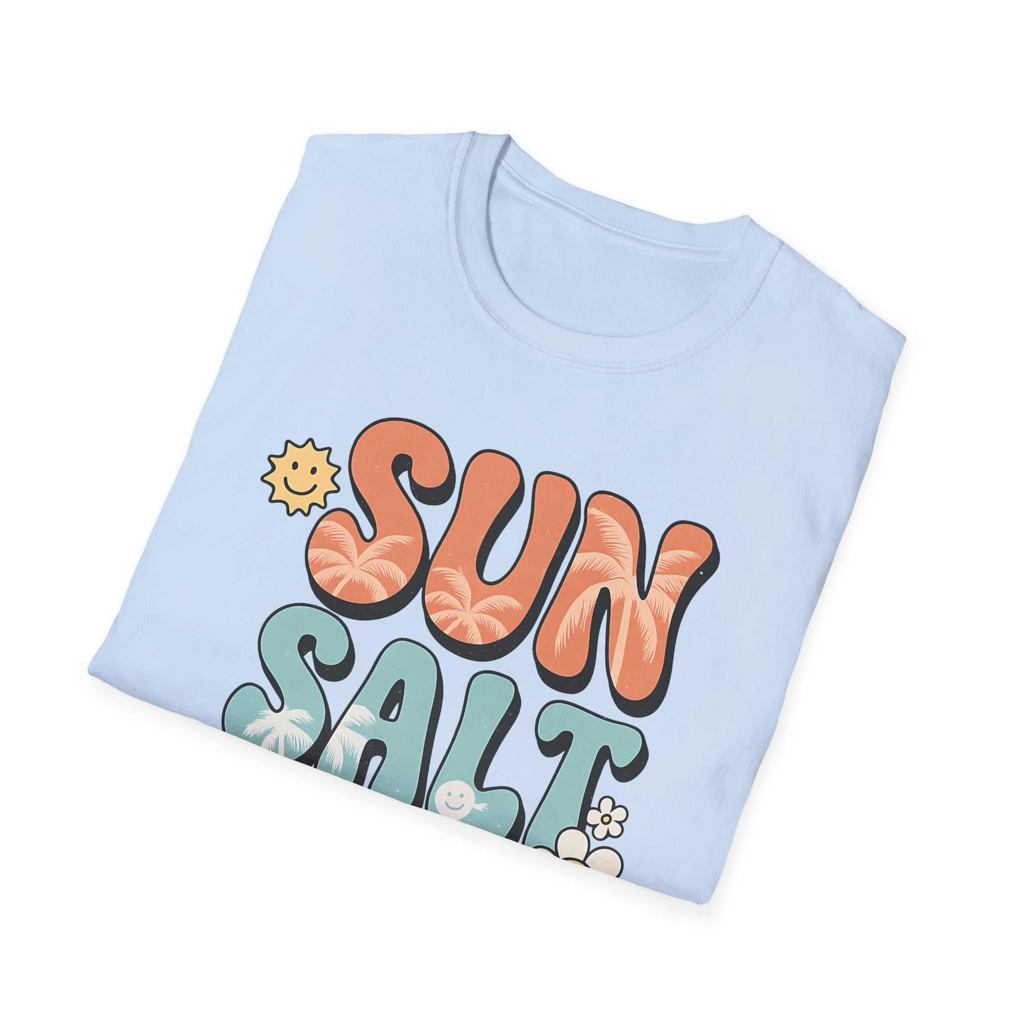 Tropical Beach Tee - Retro Summer Shirt