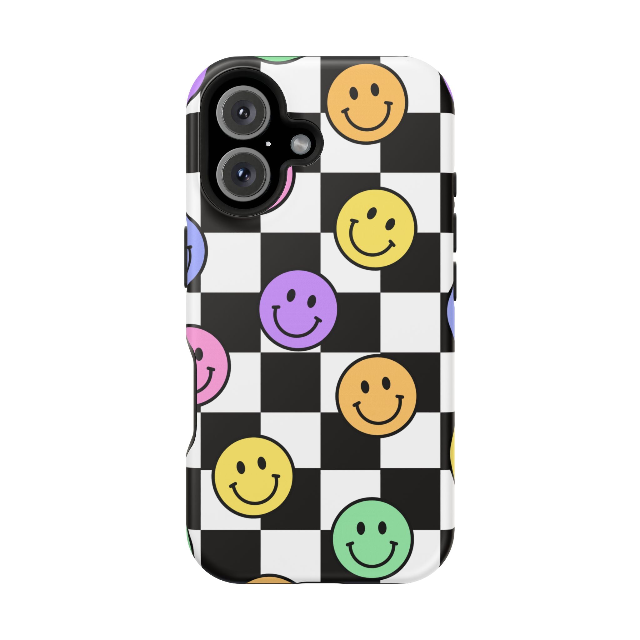 Playful Phone Case - Smiley Checkerboard