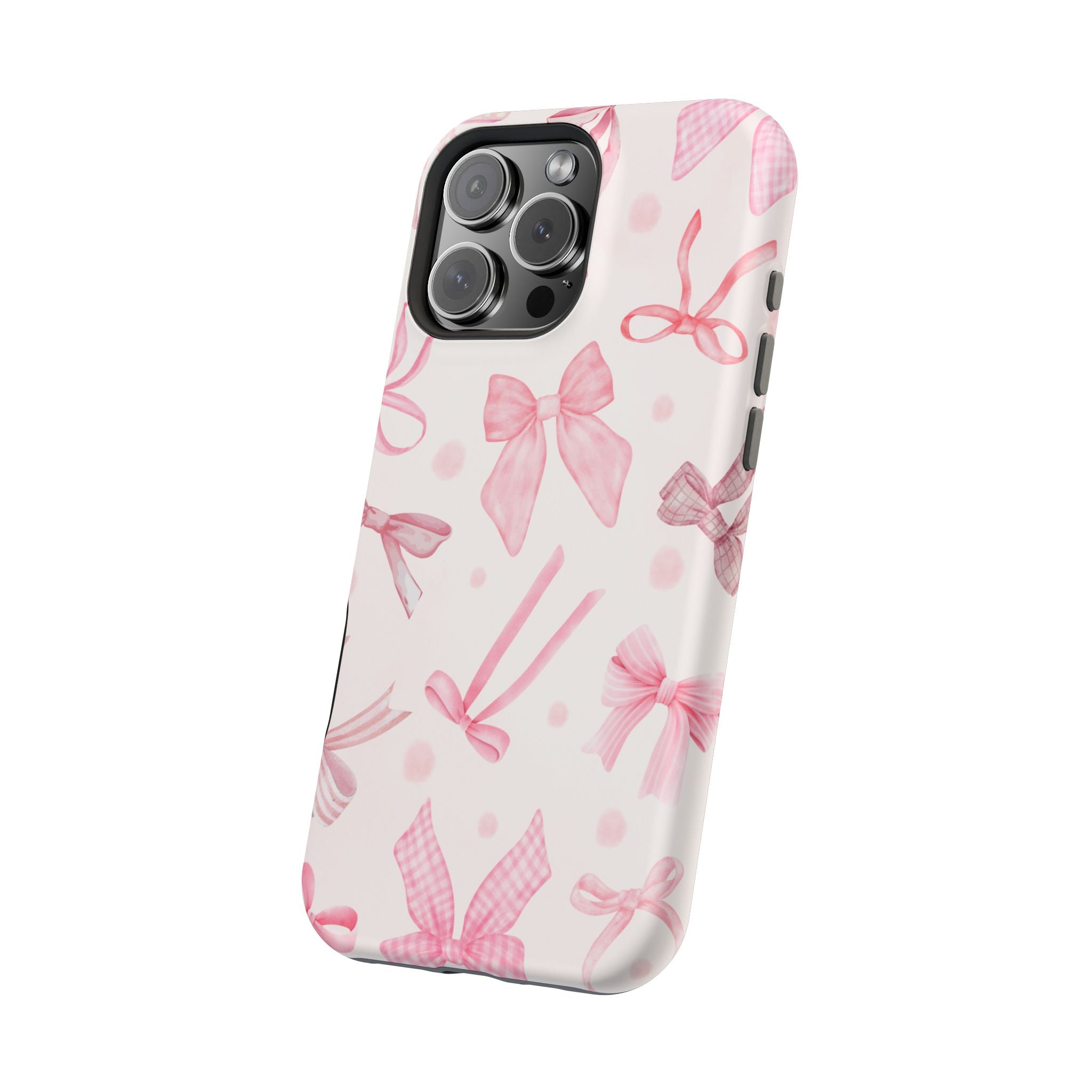 Feminine iPhone Case - Pink Bow Cover