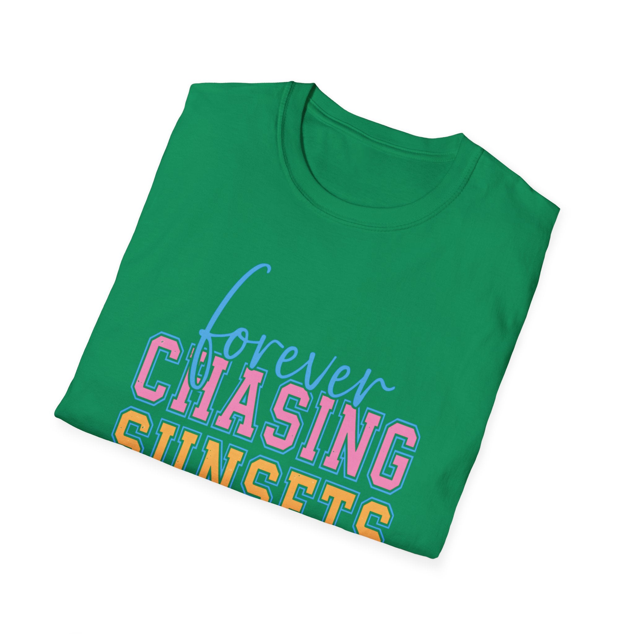 Tropical Summer Tee - Sunset Typography Shirt