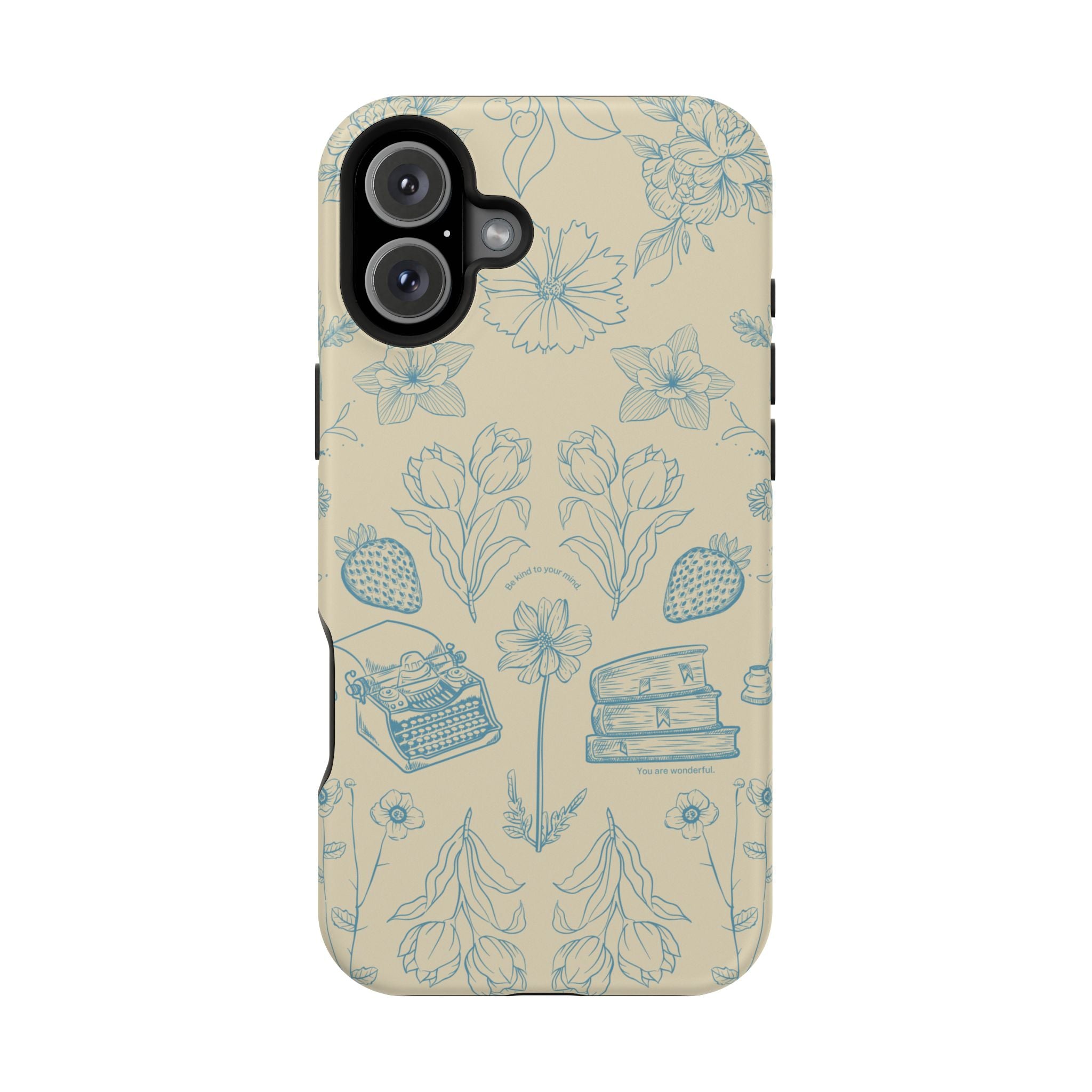 Vintage Floral iPhone Case - Magnetic Tough Cover
