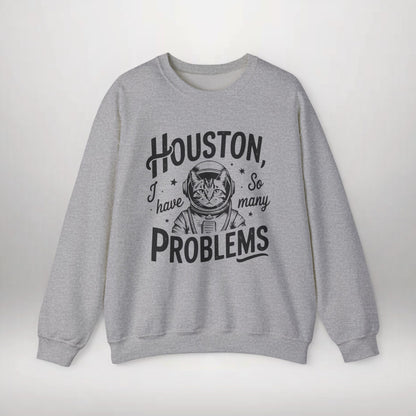 Cat Sweatshirt, Funny Cat Sweatshirt, Astronaut Cat Crewneck, Space Cat Sweater, Science Fiction Shirt, Cute Cat Graphic, Cozy Sweatshirt
