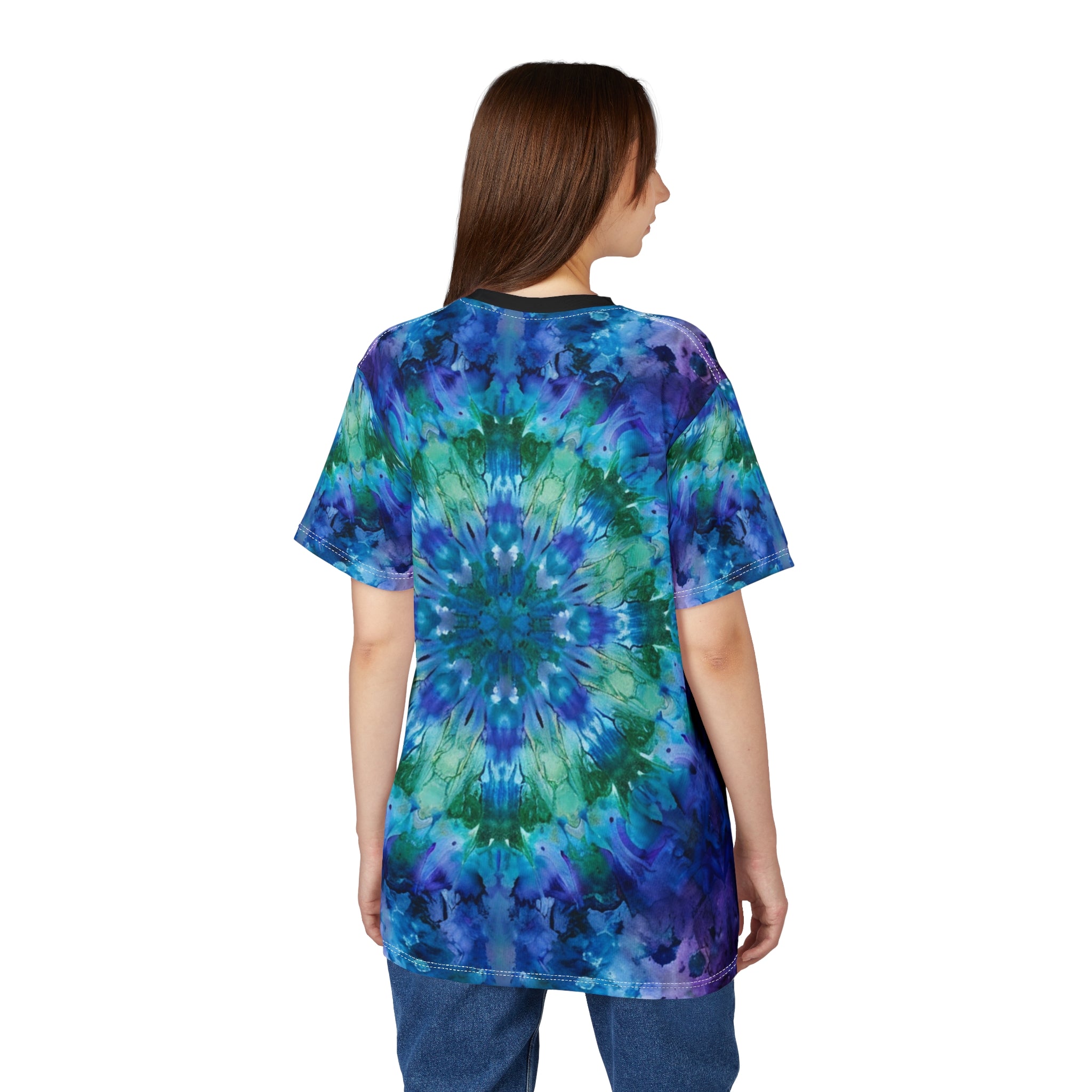 Psychedelic Mandala Tee - Unisex Cut & Sew T-Shirt