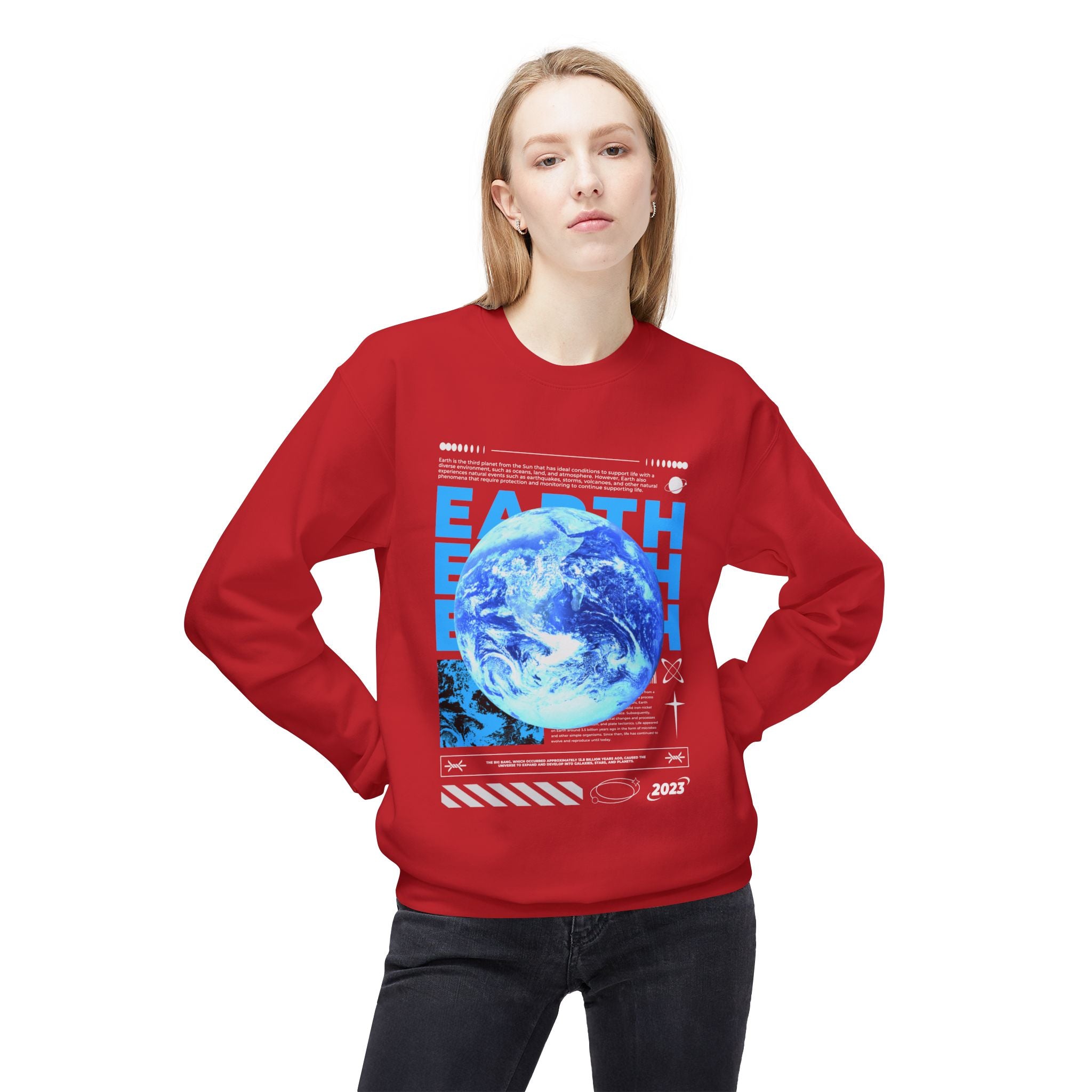 Cosmic Earth Sweatshirt - Space World Crew