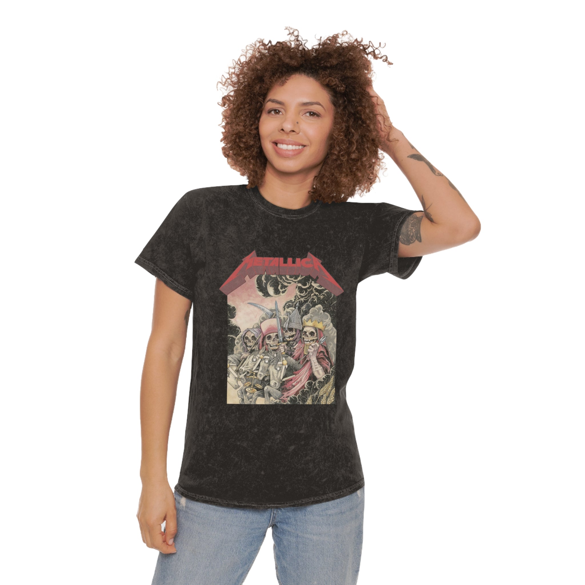 Mineral Wash T-Shirt - Metallica Vintage Tee