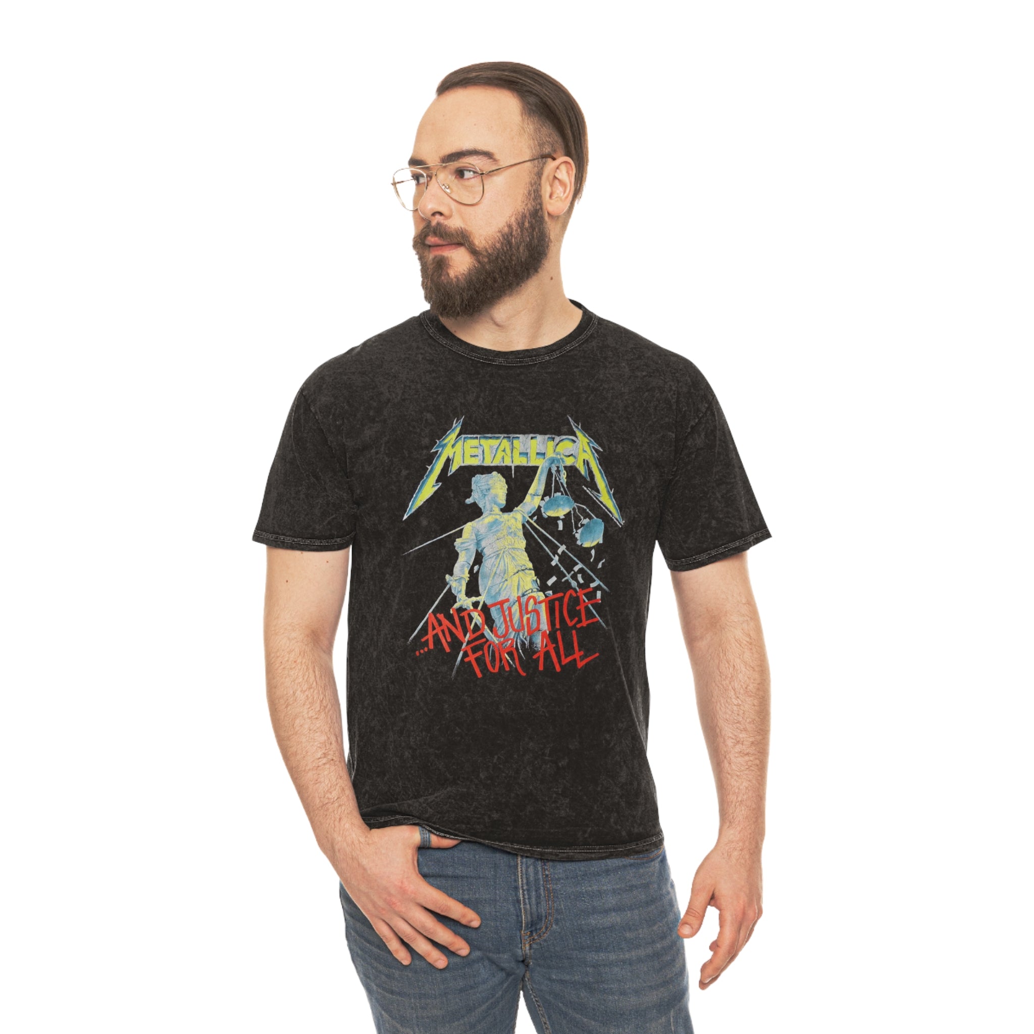 Mineral Wash T-Shirt - Metallica Vintage Tee
