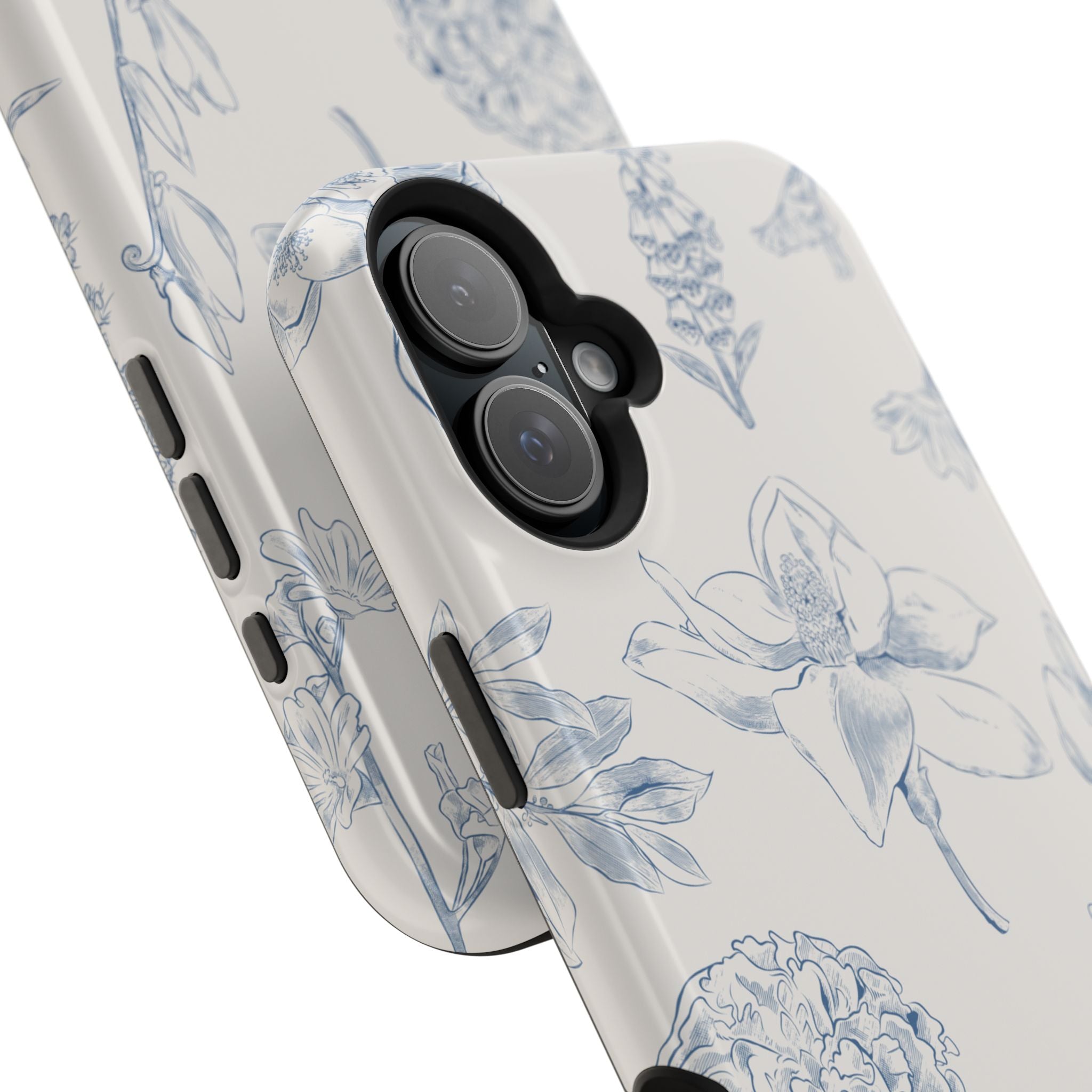 Vintage iPhone Case - Magnetic Floral Cover