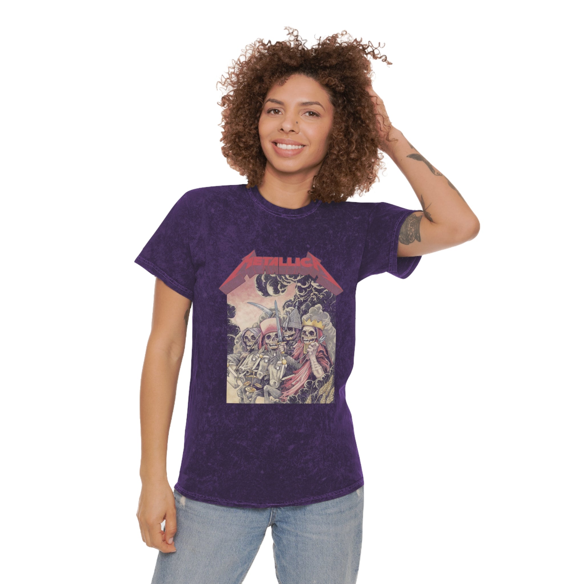Mineral Wash T-Shirt - Metallica Vintage Tee