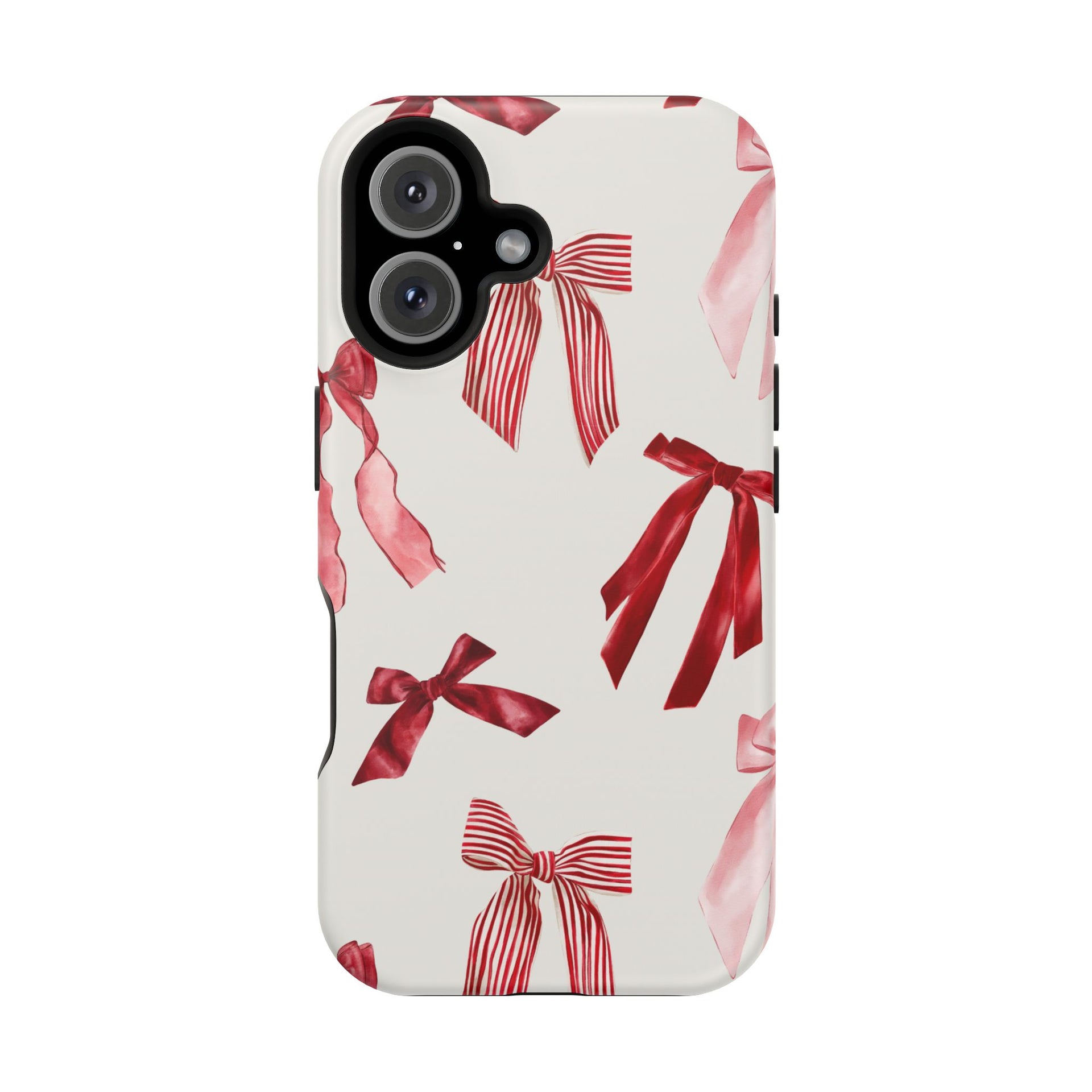Decorative iPhone Case - Red Pink Bow Case