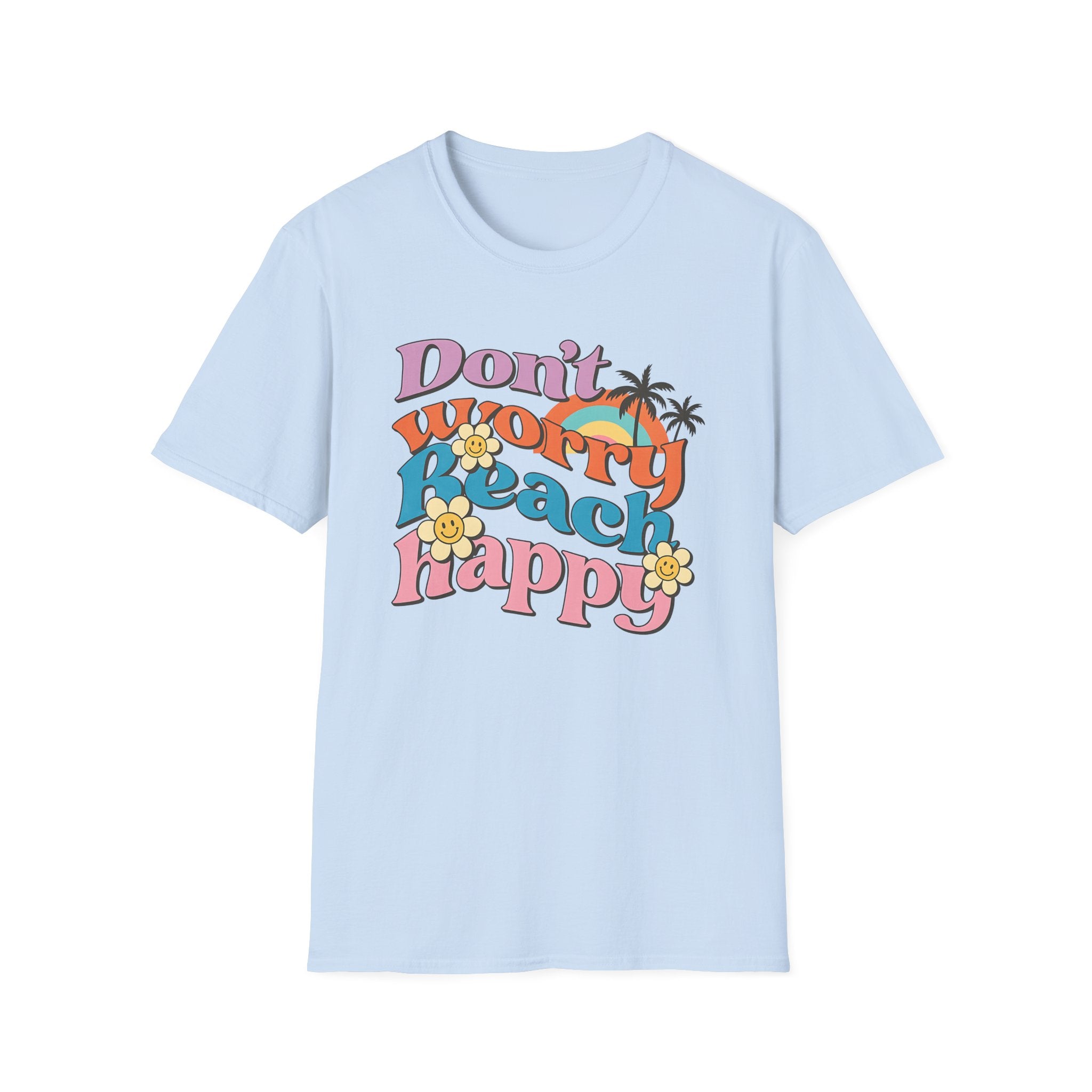 Tropical Beach Tee - Retro Summer Shirt