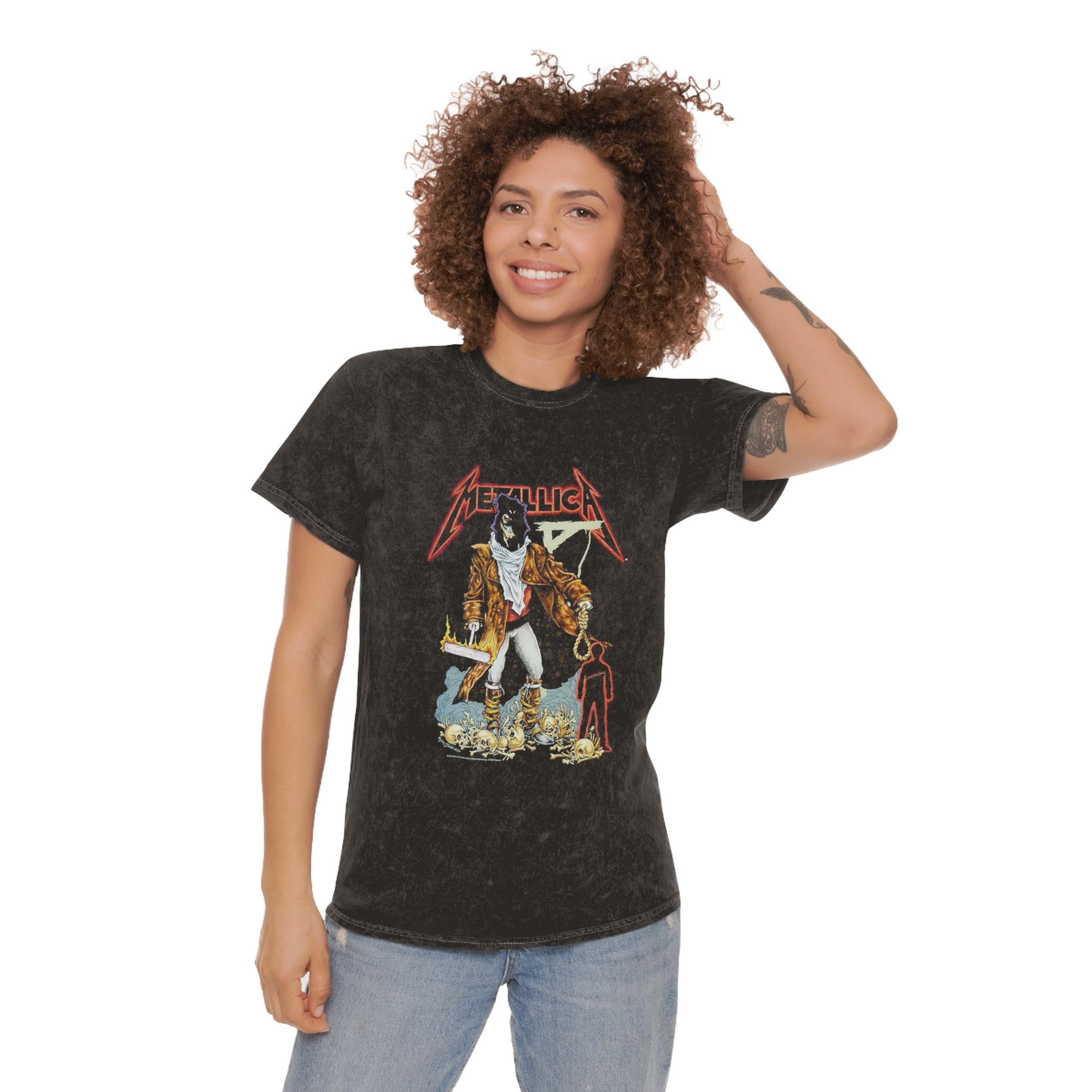 Mineral Wash T-Shirt - Metallica Vintage Tee