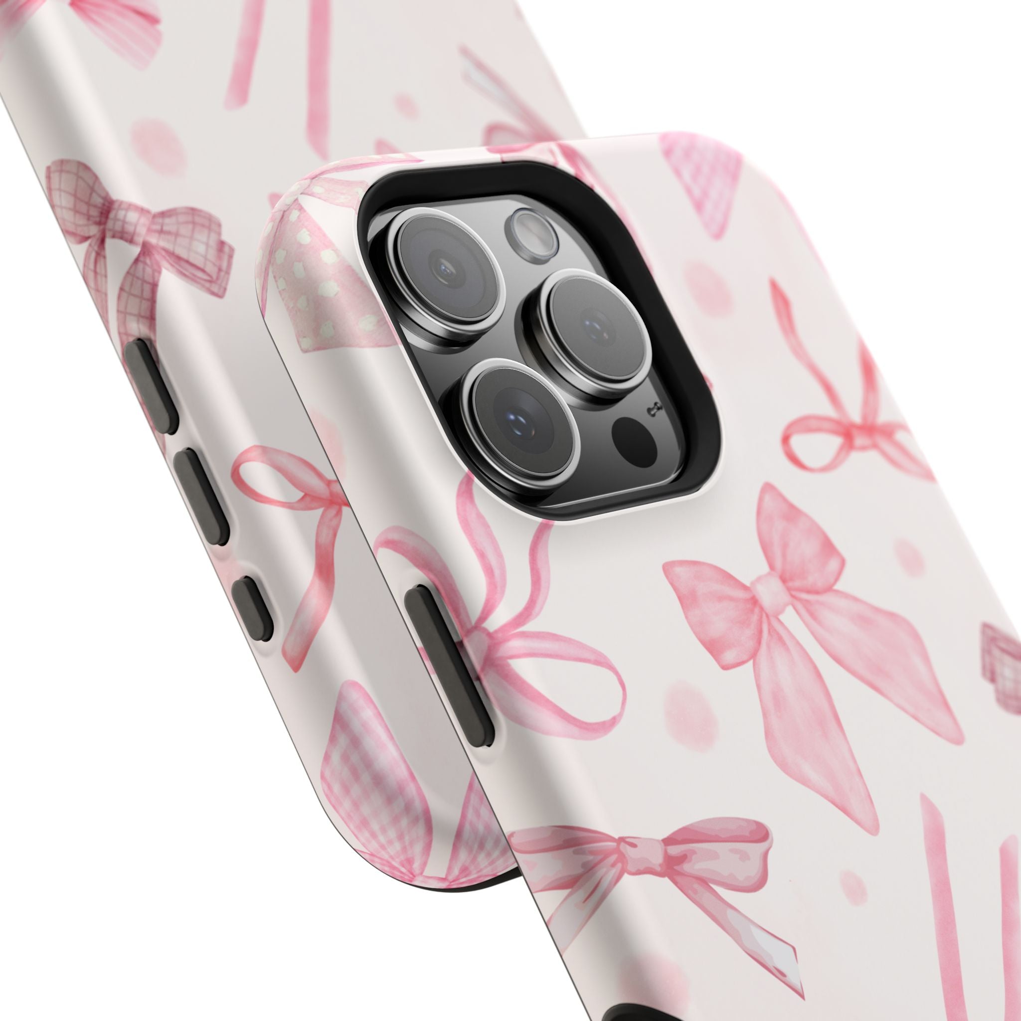 Feminine iPhone Case - Pink Bow Cover