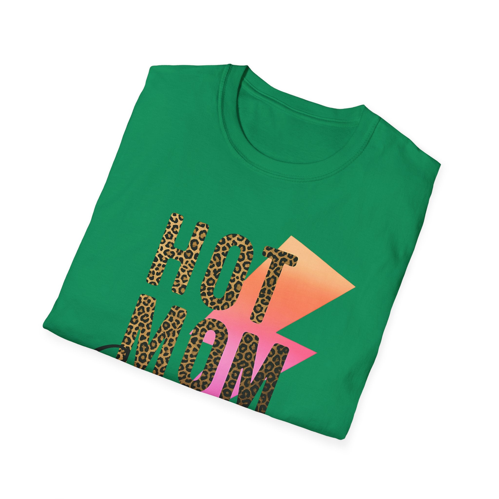 Hot Mom Summer Shirt - Tropical Leopard Tee
