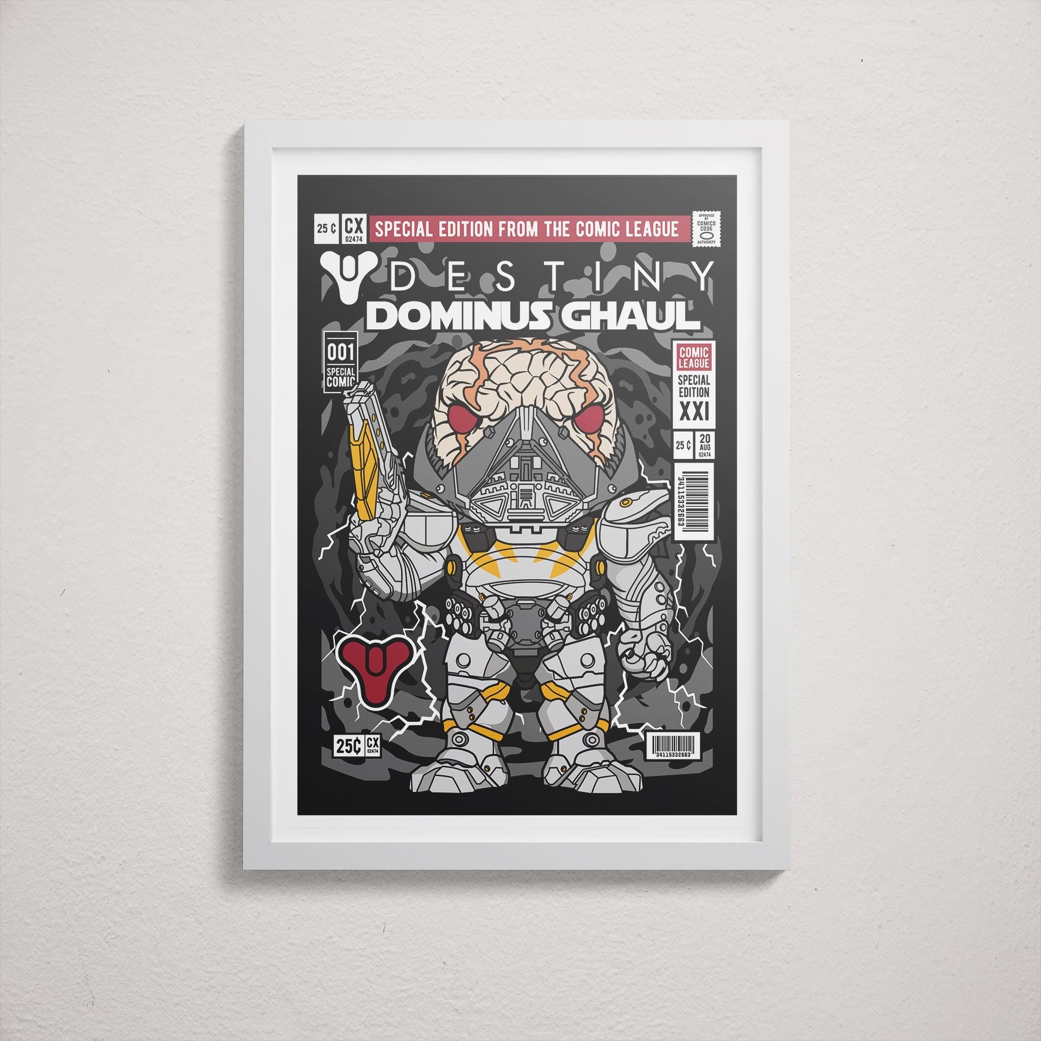 Framed Poster - Destiny Dominus Ghaul Comic Parody