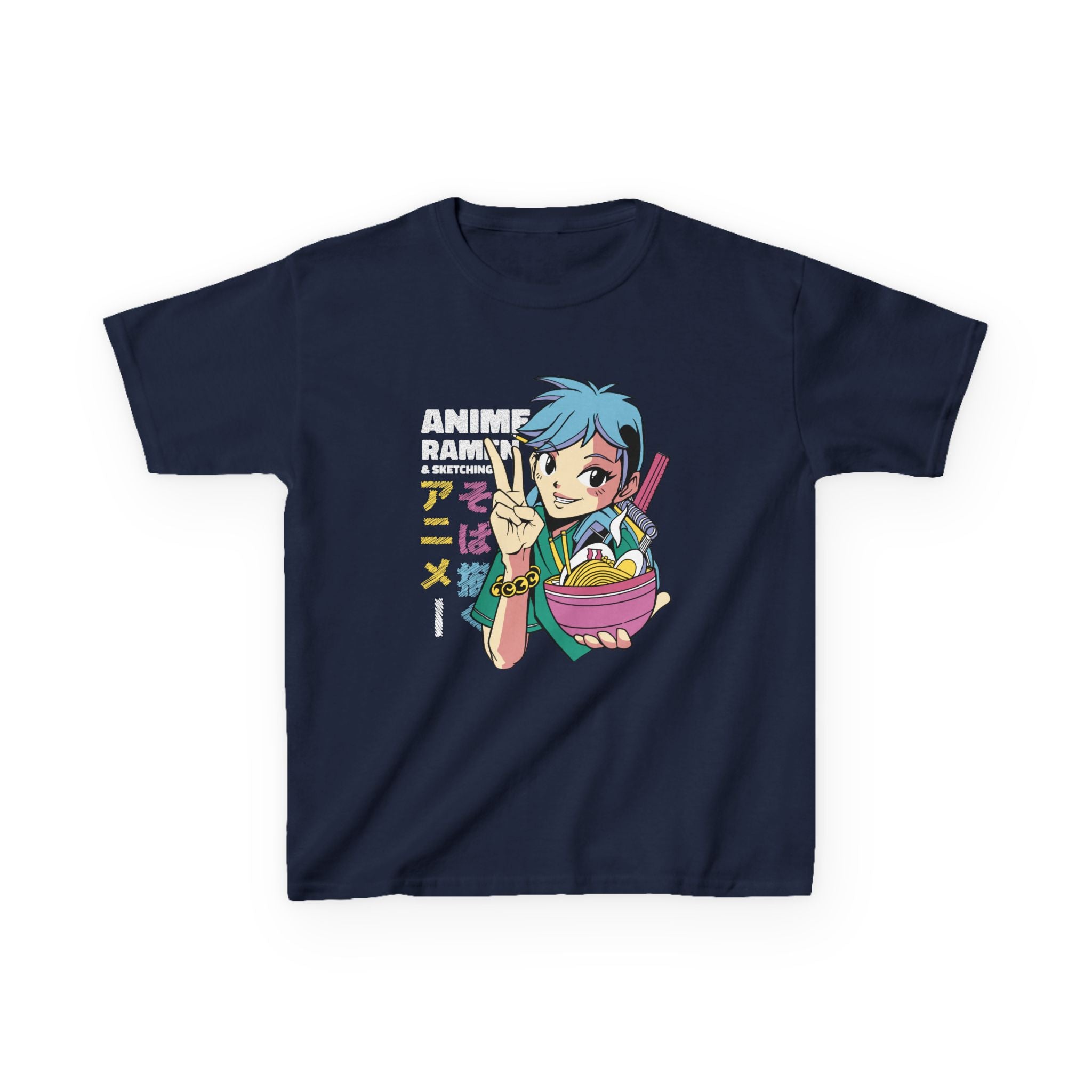 Anime Kids Shirt - Ramen Cartoon Tee