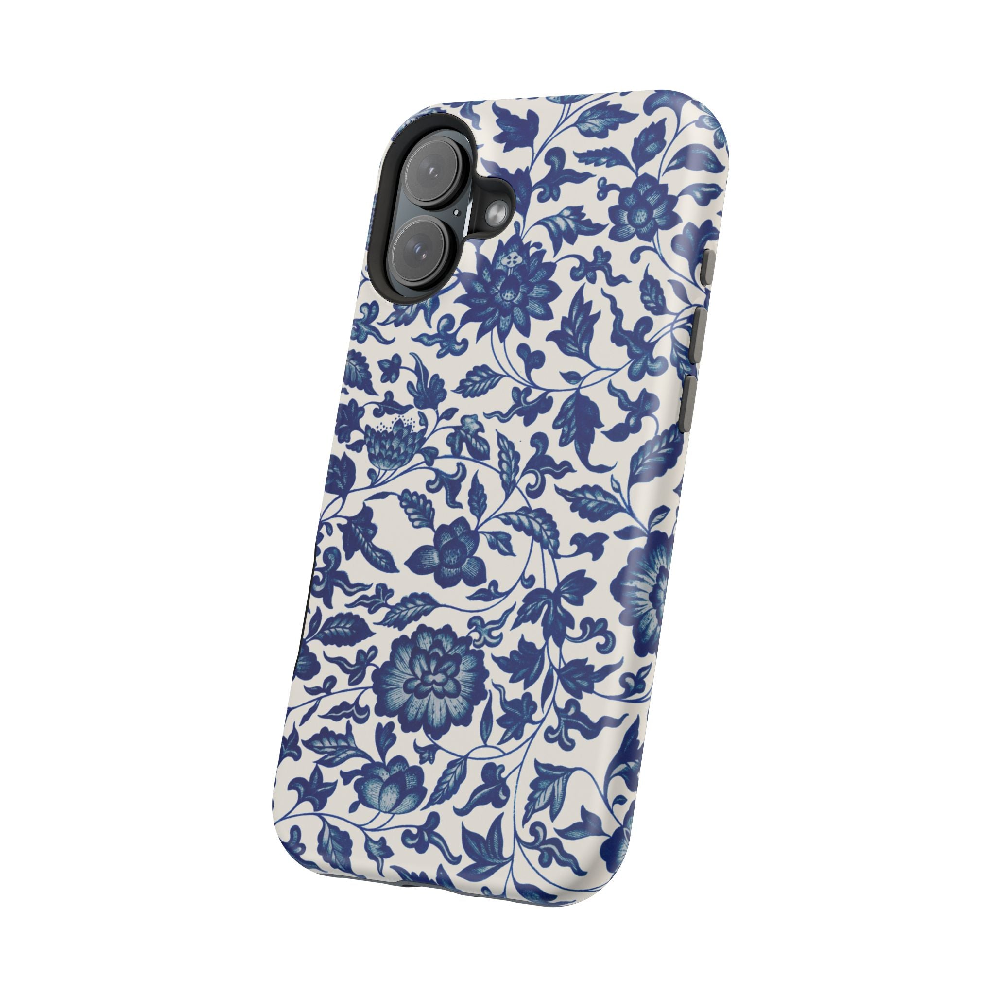 Traditional iPhone Case - Blue Floral iPhone