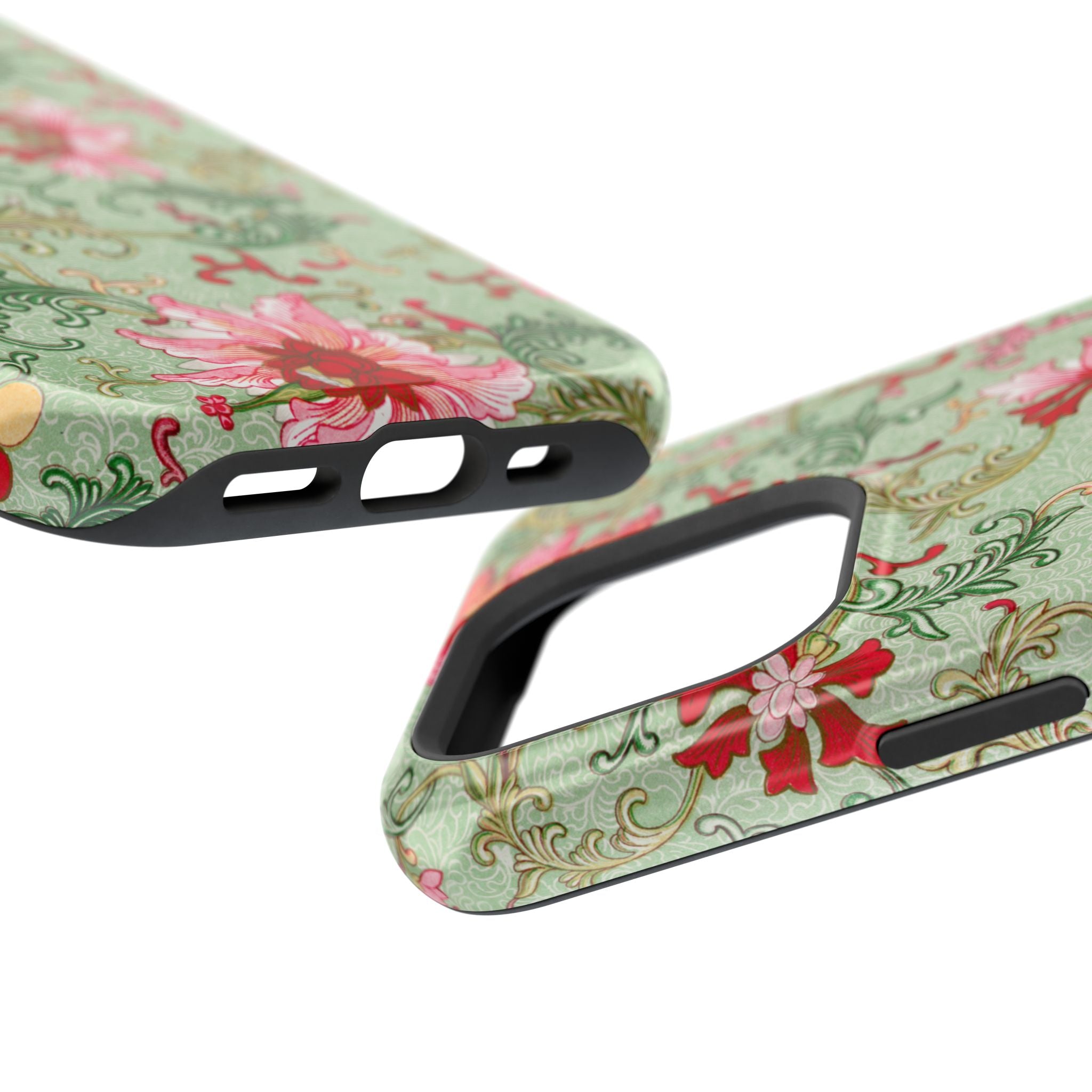 Vintage iPhone Case - Magnetic Floral Cover