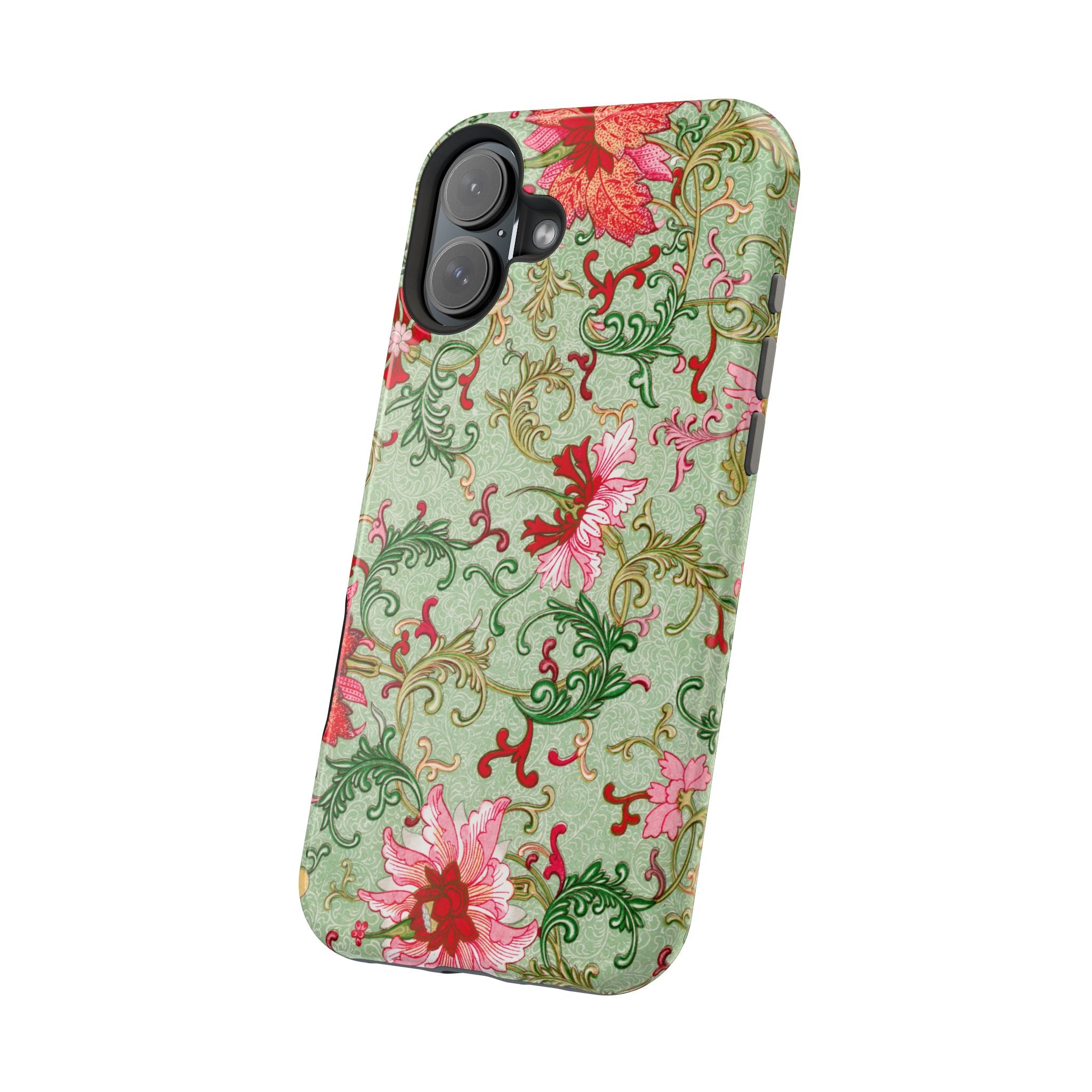 Vintage iPhone Case - Magnetic Floral Cover