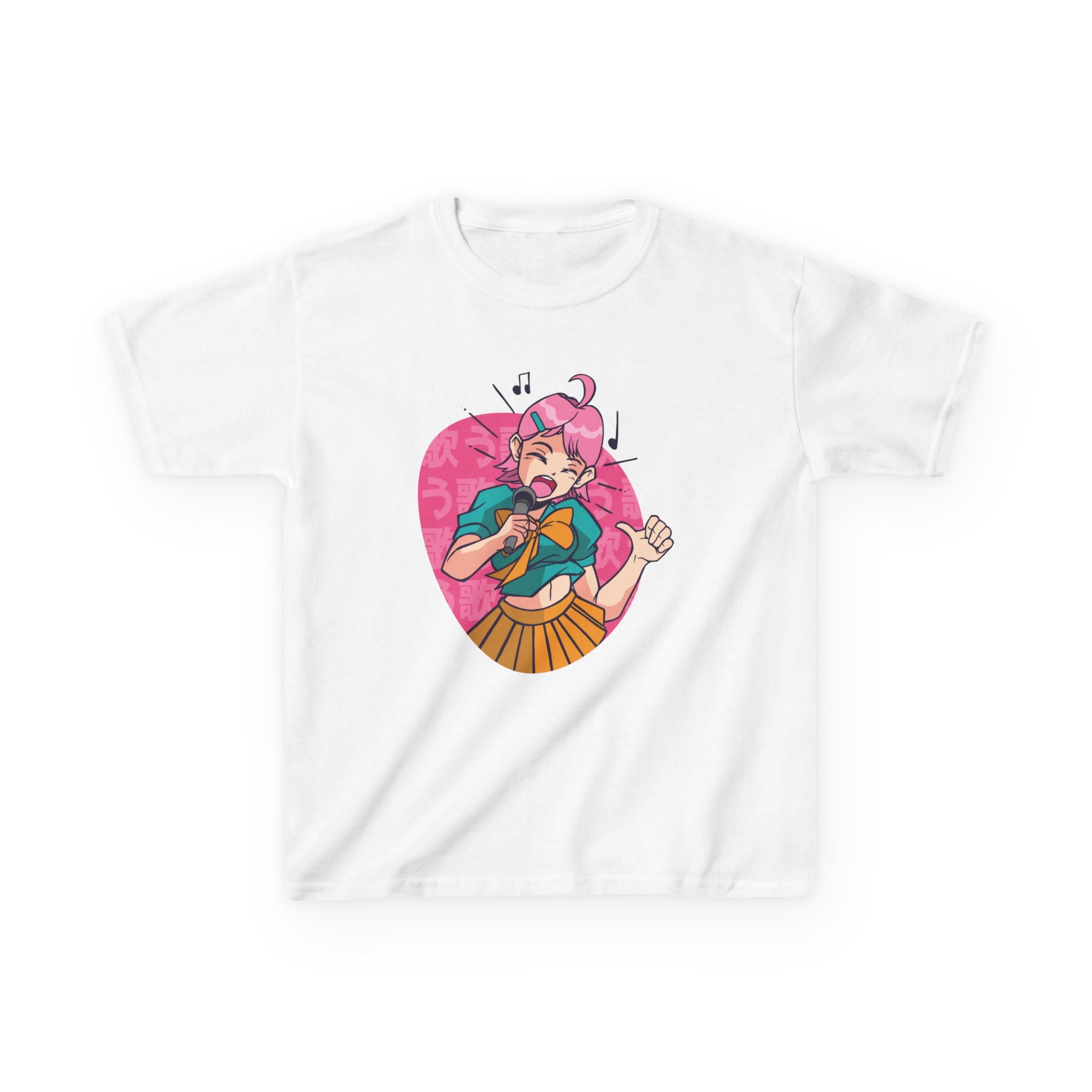 Anime Kids Shirt - Singing Girl Tee