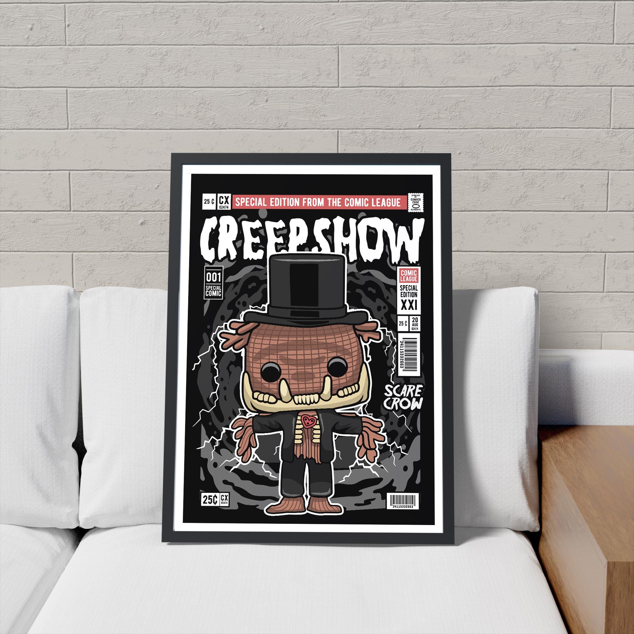Framed Poster - Creepshow Parody Comic Art