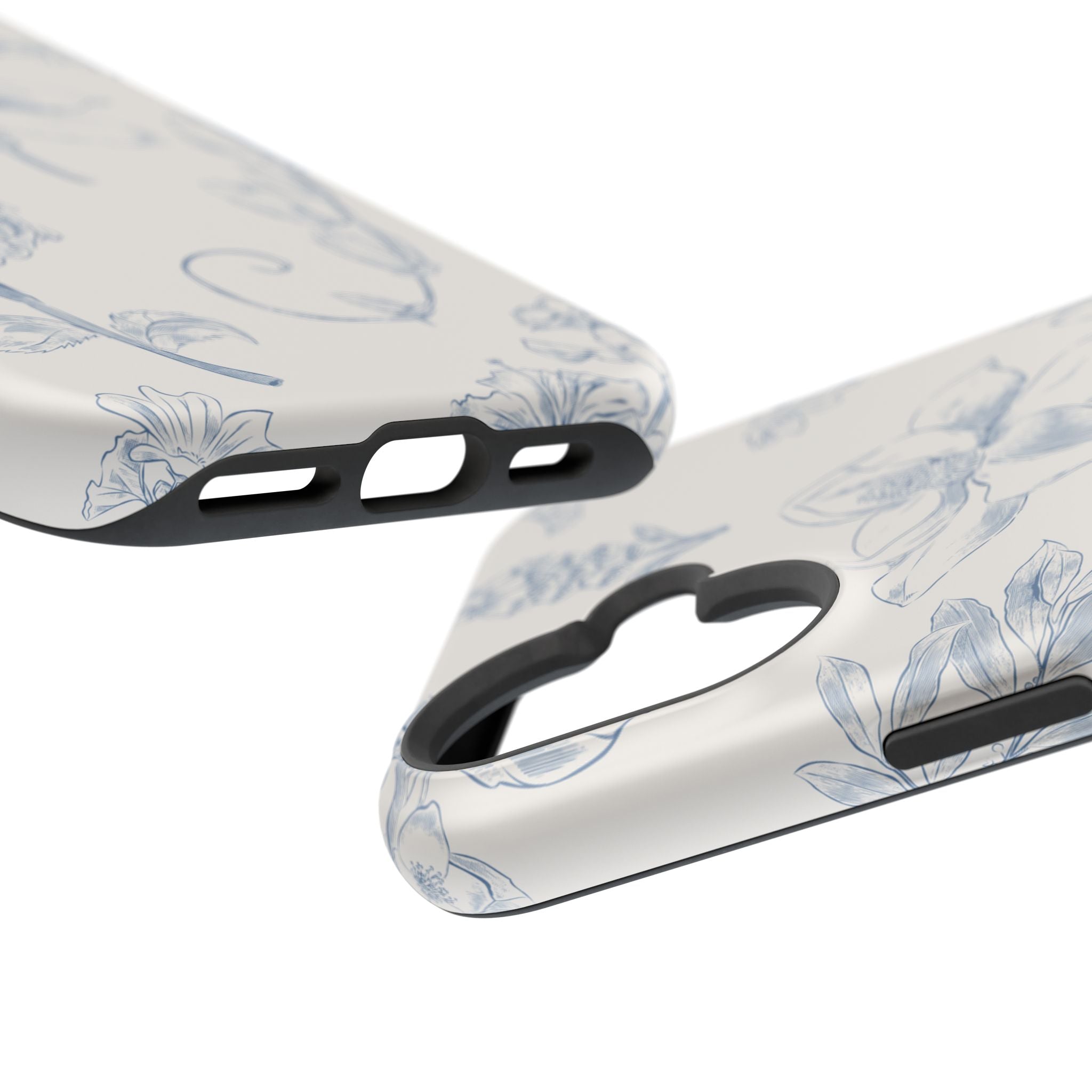 Vintage iPhone Case - Magnetic Floral Cover