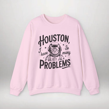 Cat Sweatshirt, Funny Cat Sweatshirt, Astronaut Cat Crewneck, Space Cat Sweater, Science Fiction Shirt, Cute Cat Graphic, Cozy Sweatshirt