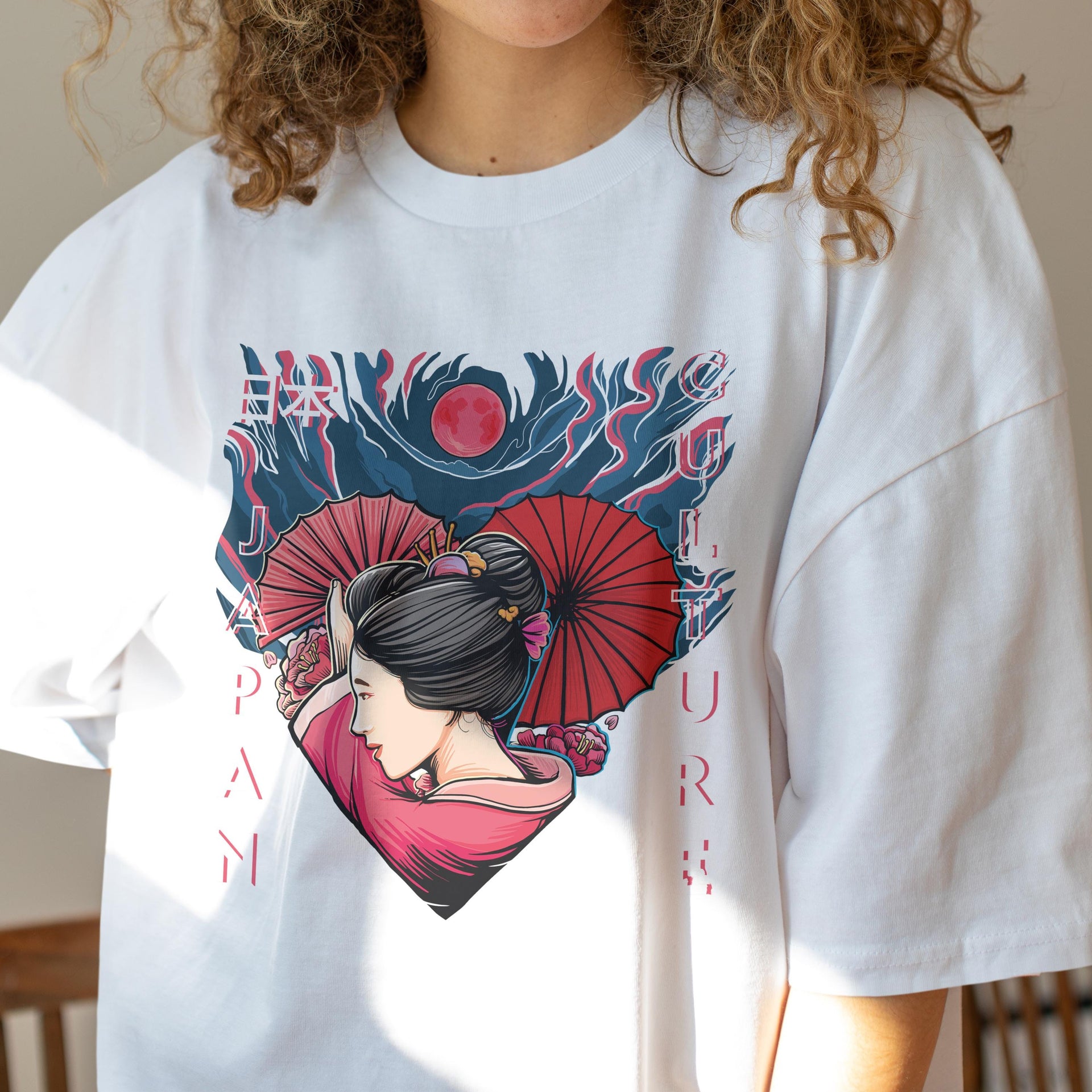 Japanese Geisha Umbrella – Kids & Toddlers T-Shirt