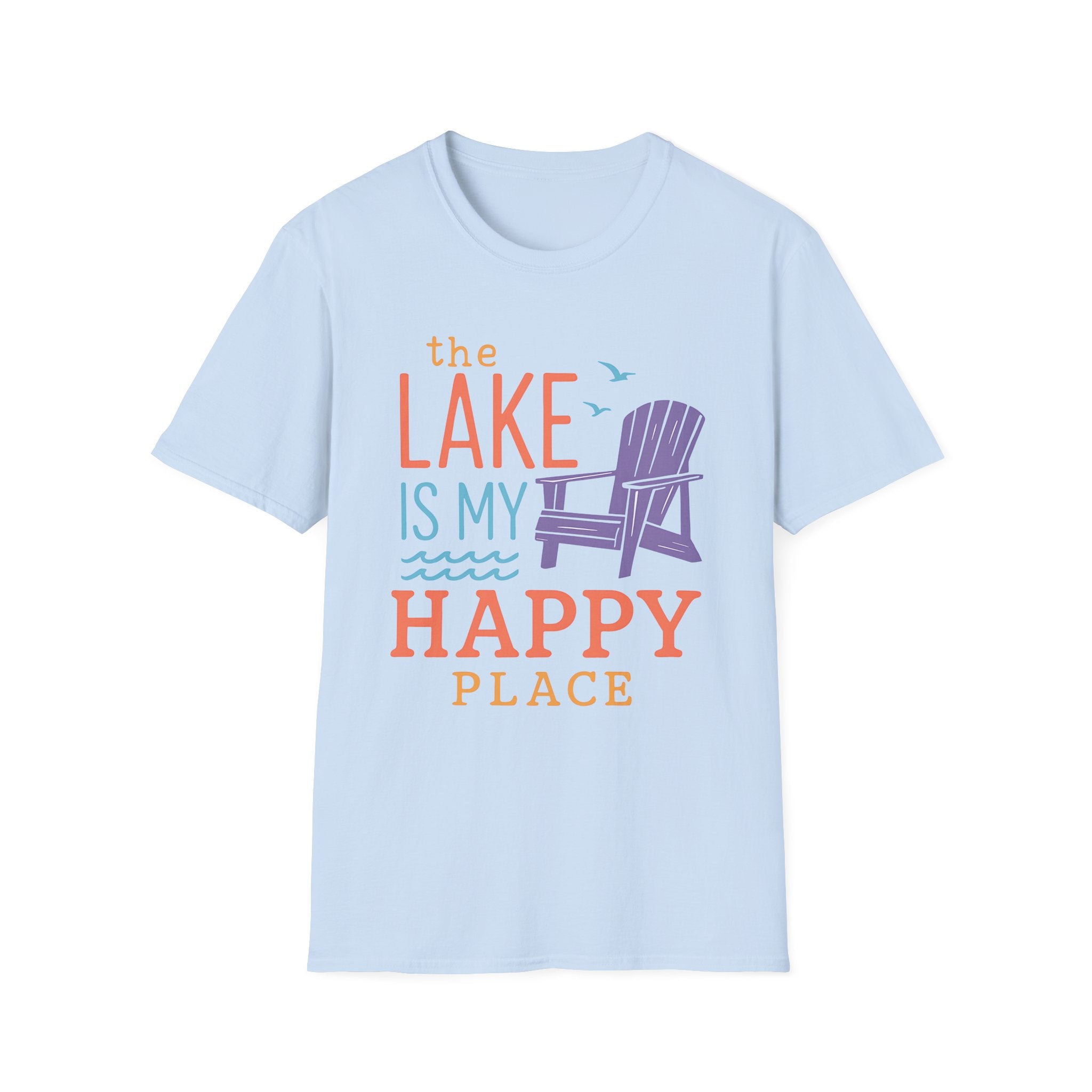 Lake Happy Place Tee - Purple Tropical Shirt
