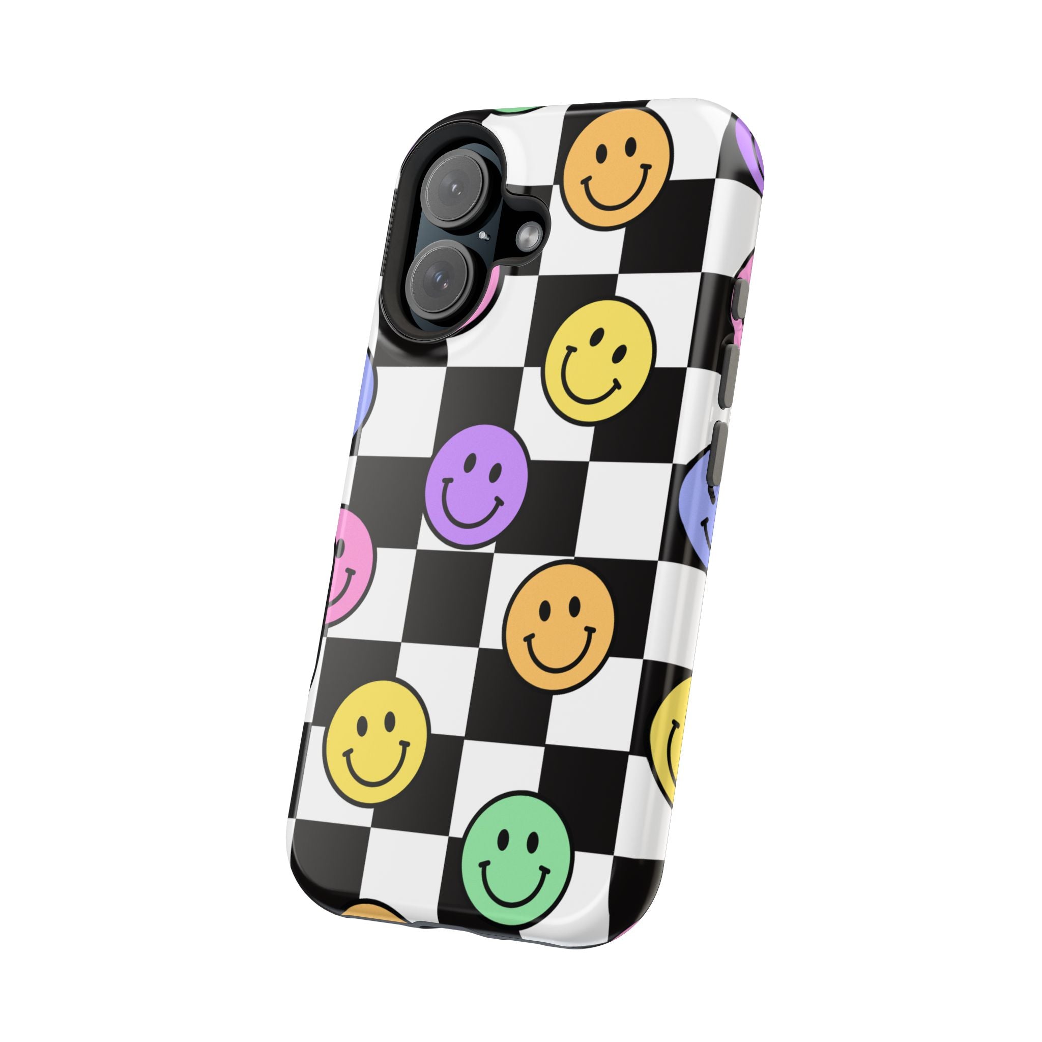 Playful Phone Case - Smiley Checkerboard