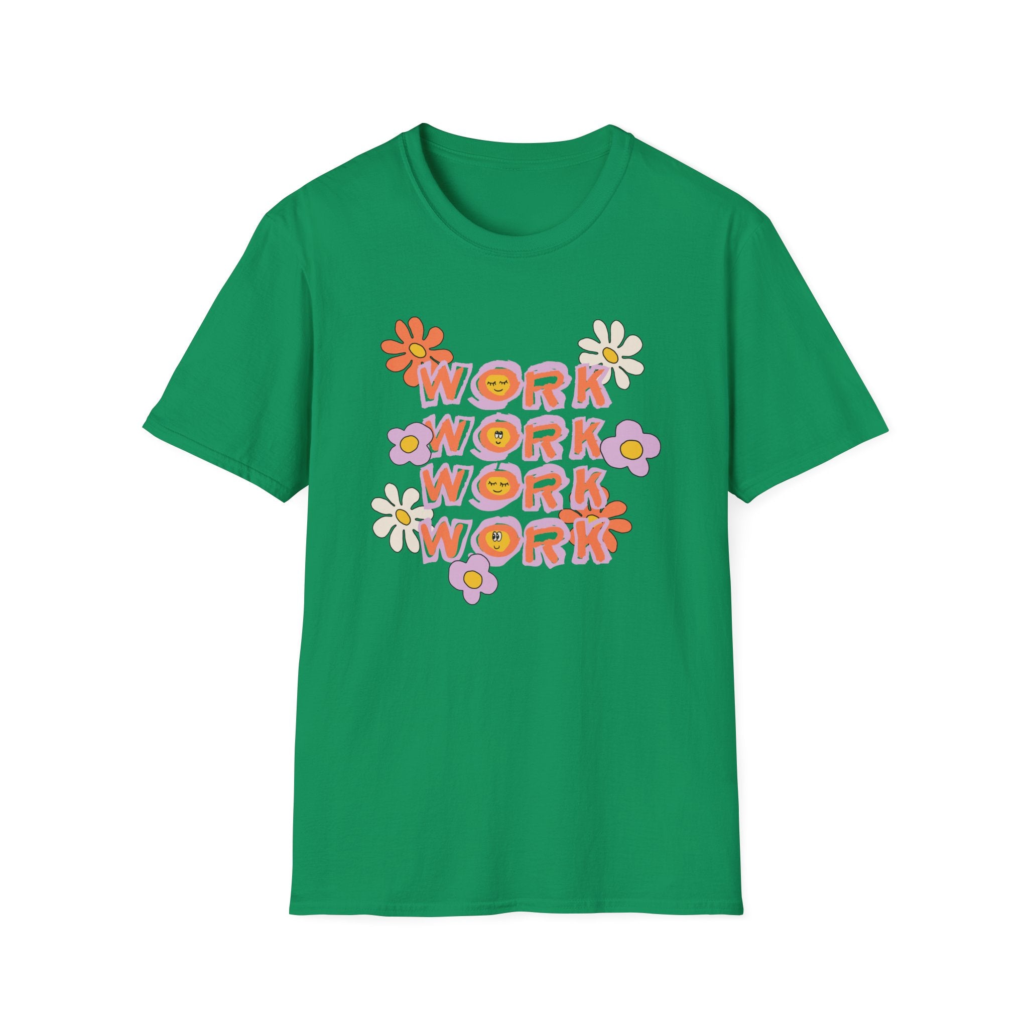 Retro Womens Tee - Work Slogan Shirt