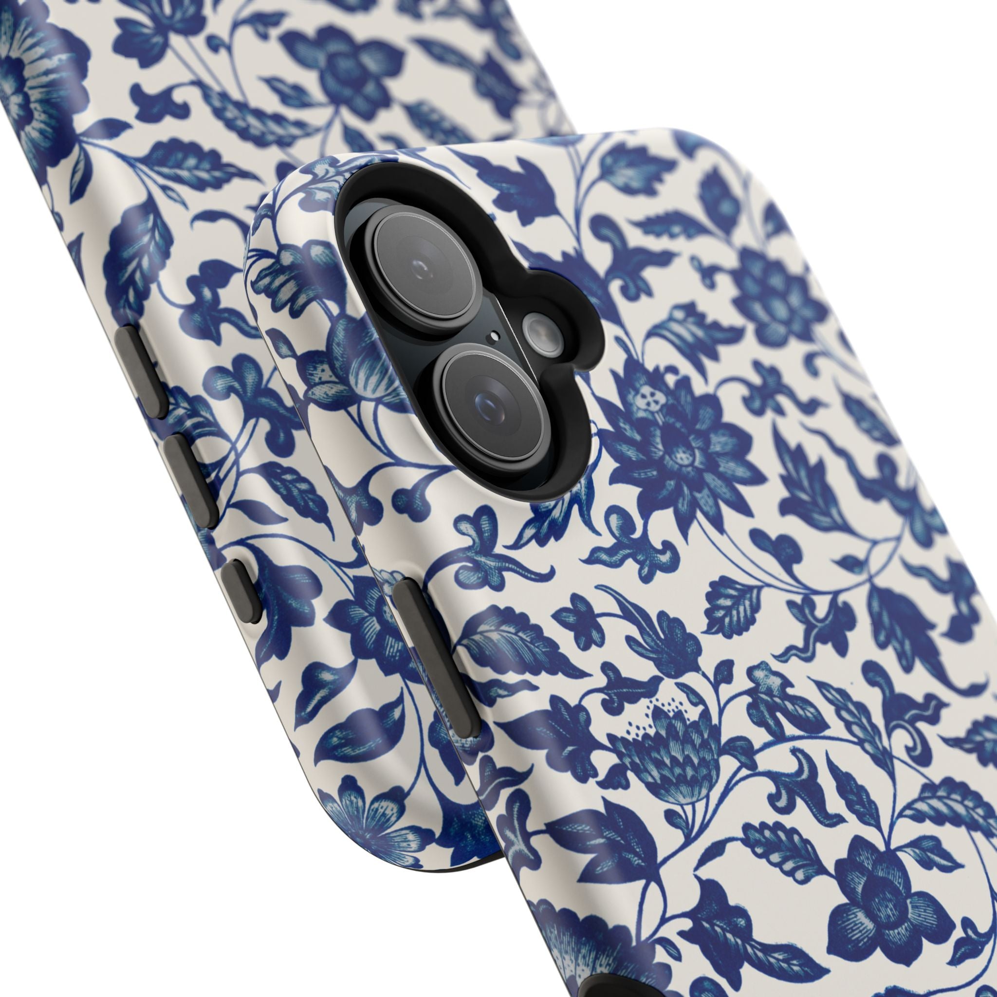 Traditional iPhone Case - Blue Floral iPhone