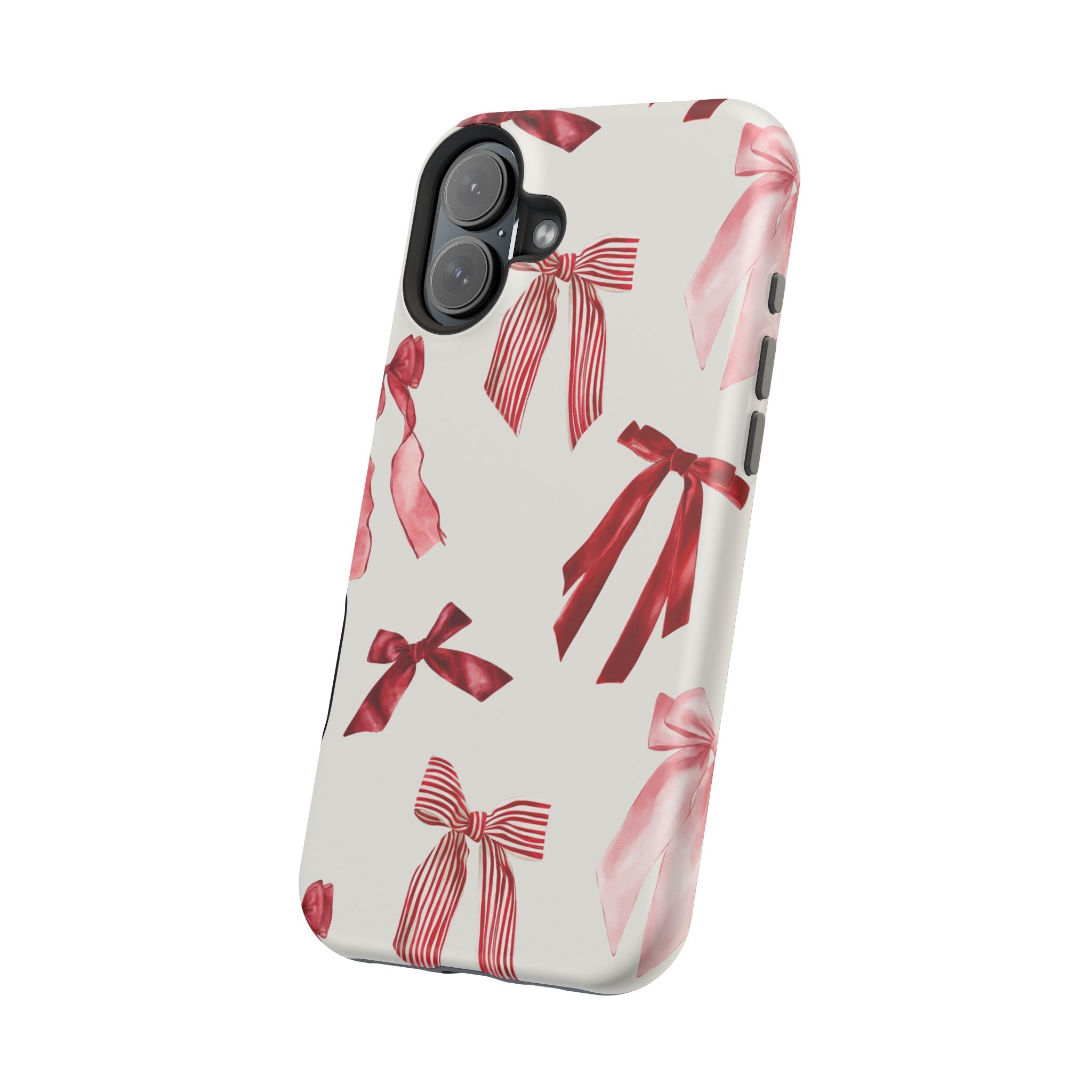 Decorative iPhone Case - Red Pink Bow Case