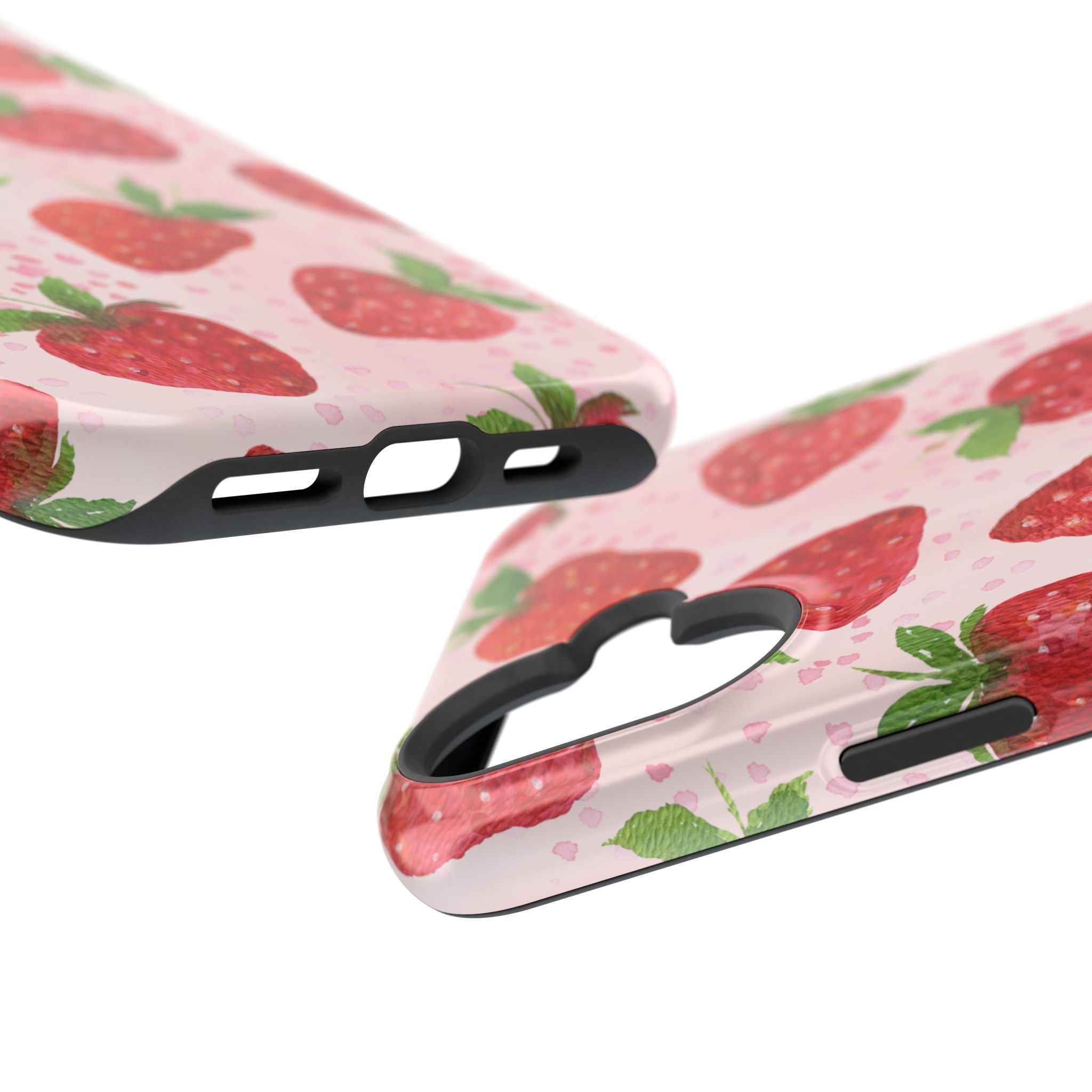 Fruit iPhone 16 Case - Strawberry Pattern Cover