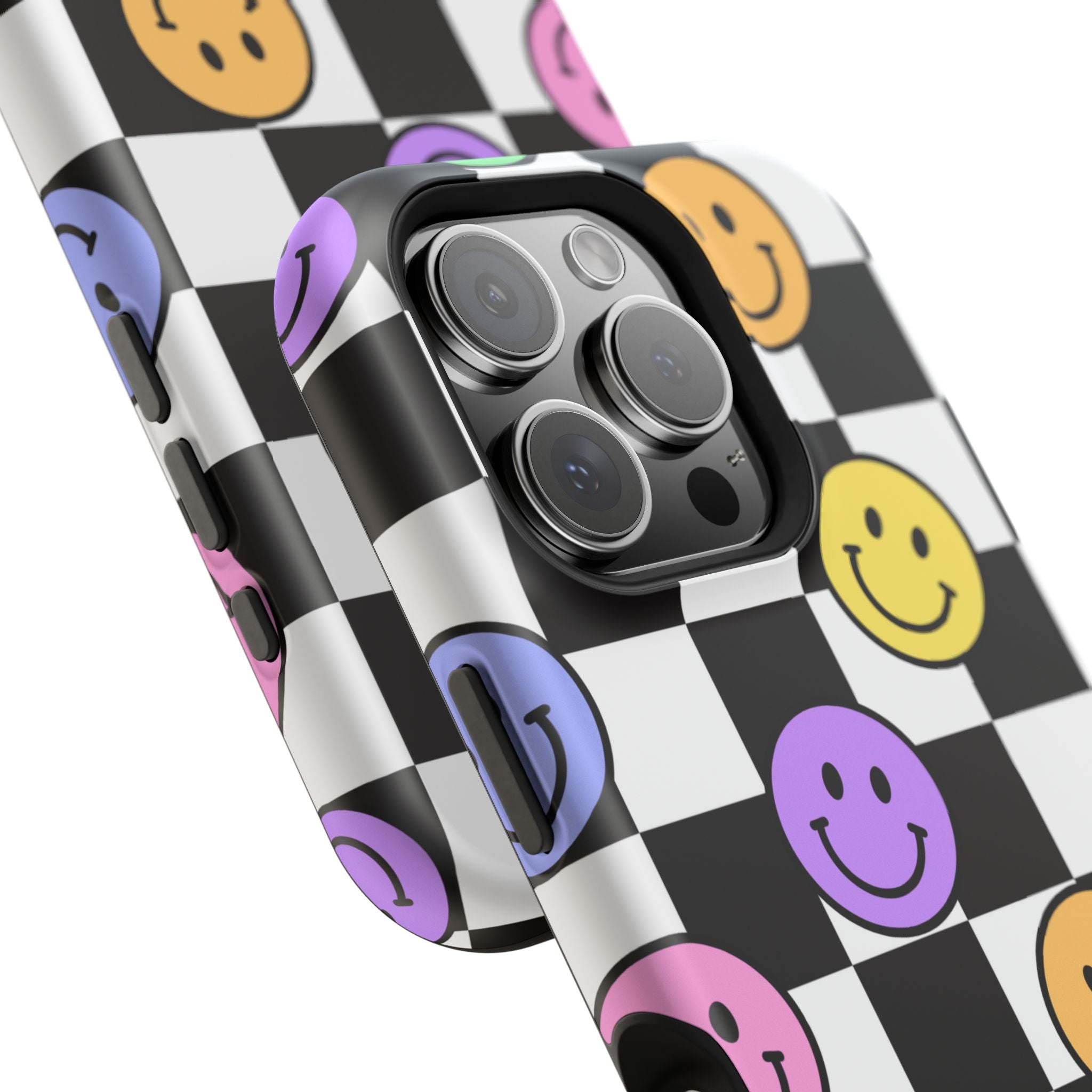 Playful Phone Case - Smiley Checkerboard