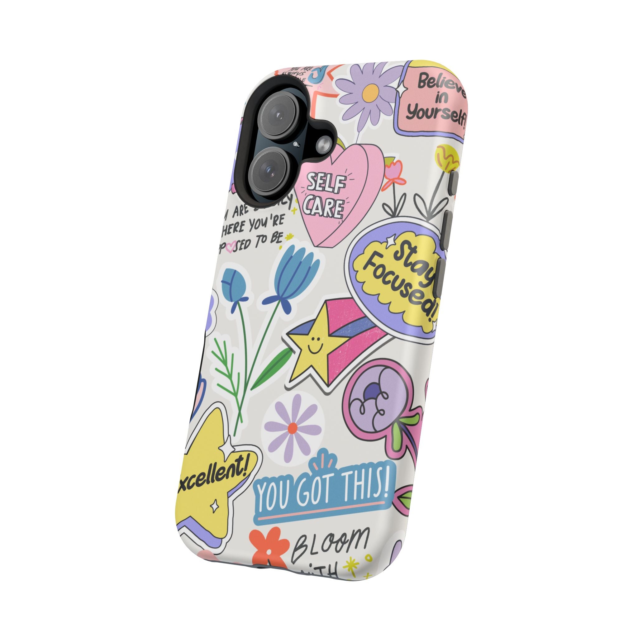 Motivational iPhone Case - Bloom Pastel Magnetic